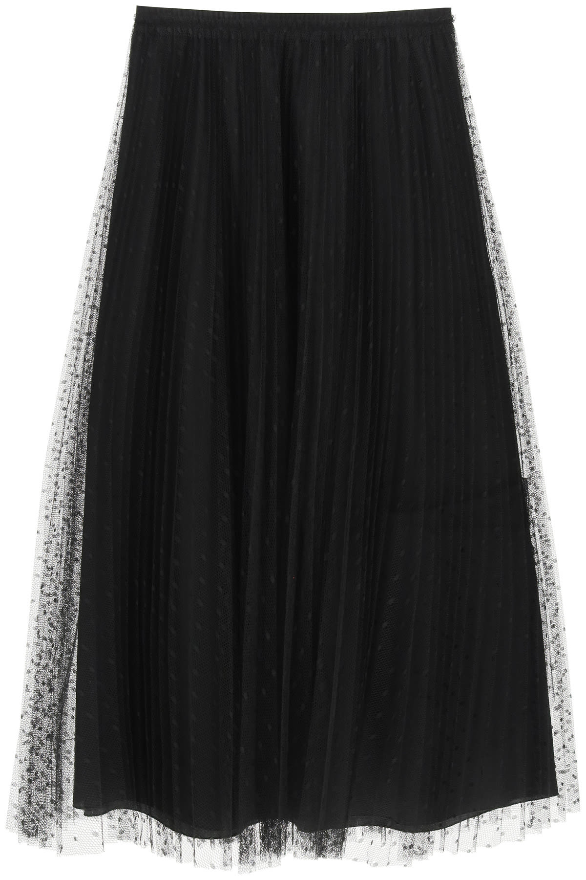RED Valentino Pleated Skirt In Point Desprit Tulle