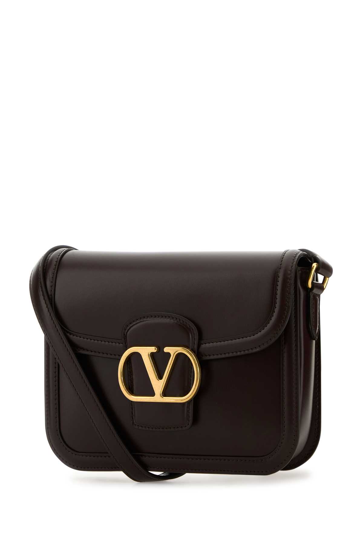 Valentino Women's Chocolate Leather 9to5 Shoulder Bag In Brown
