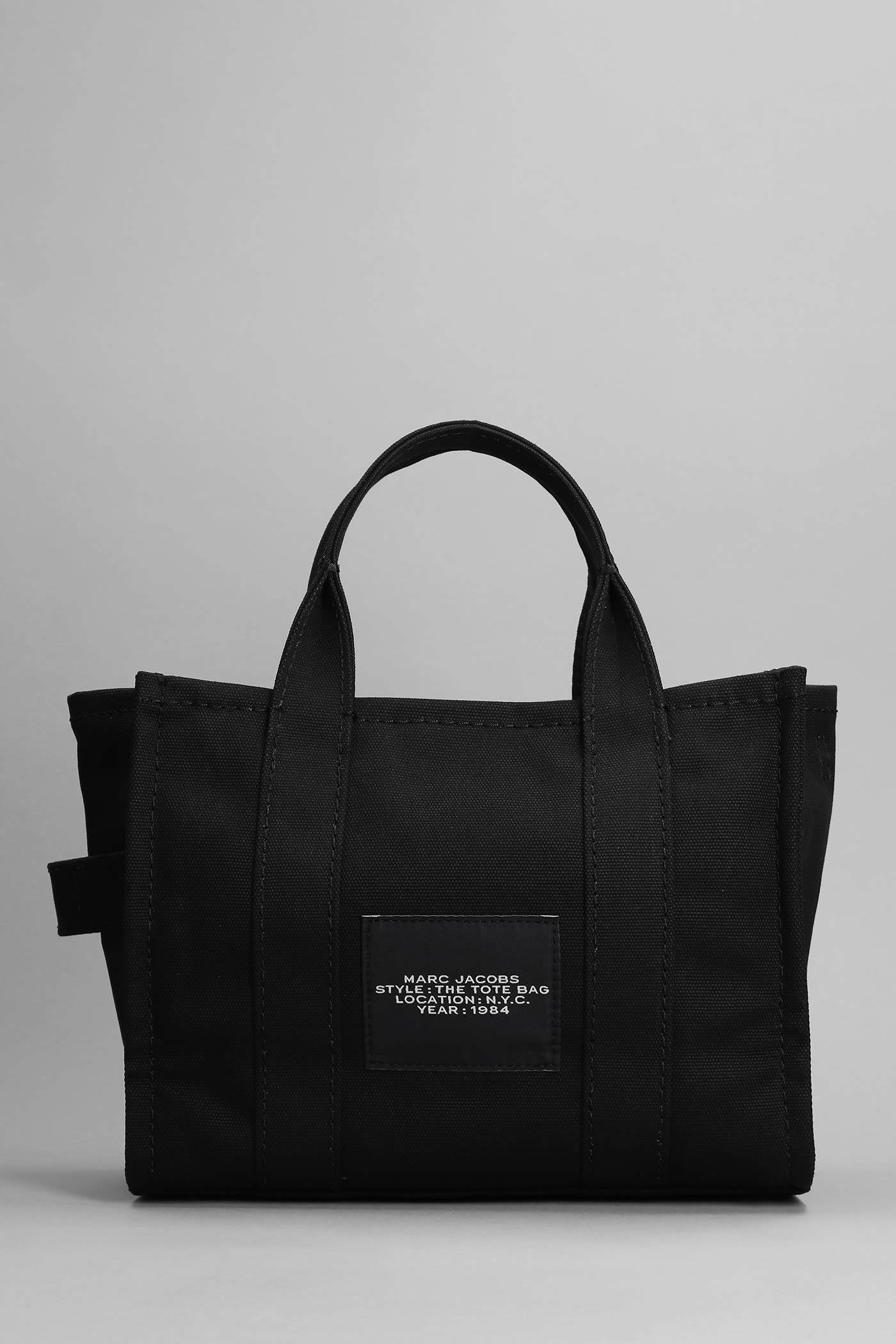 Shop Marc Jacobs Tote In Black Canvas