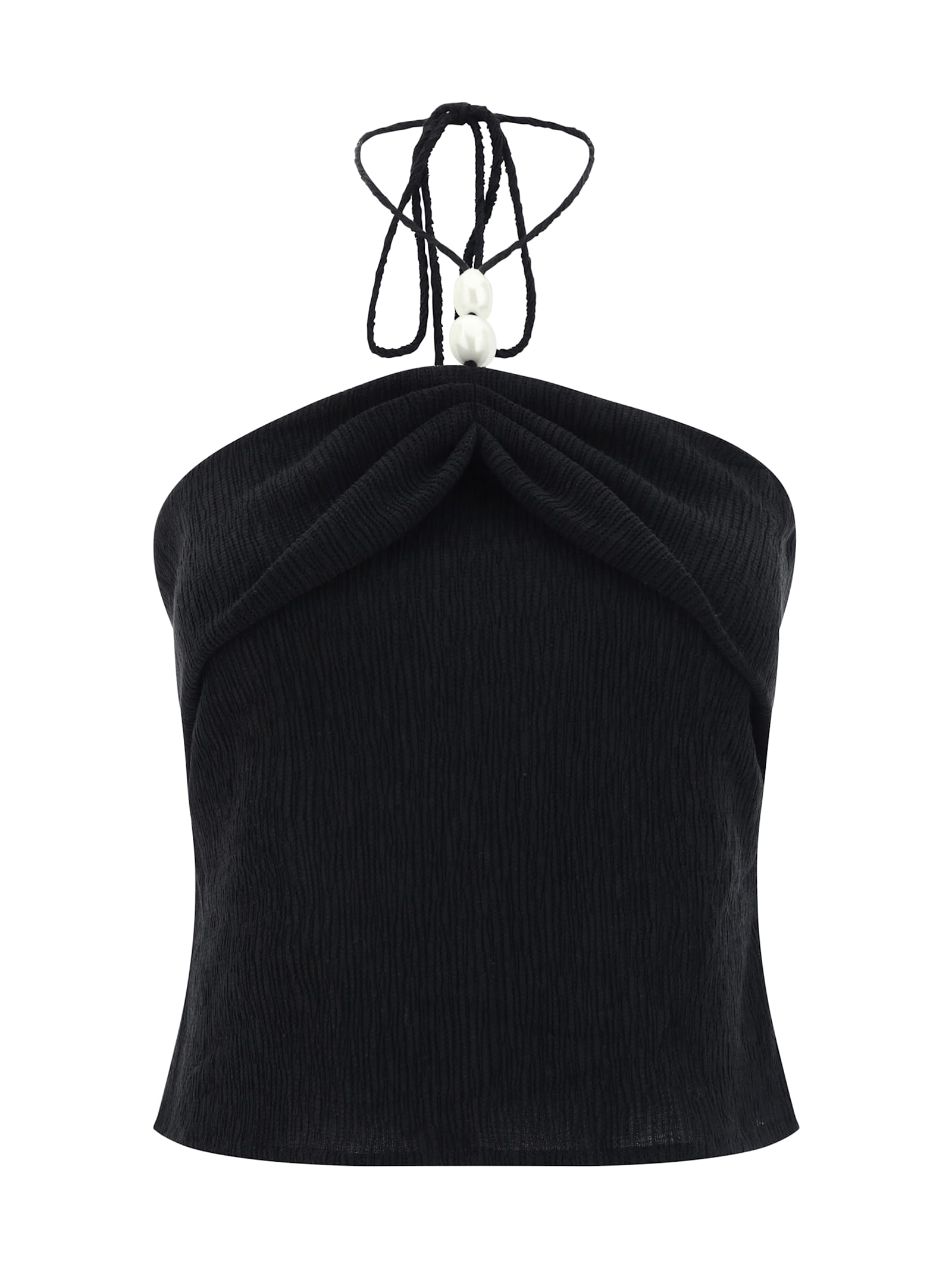 Shop Magda Butrym Top In Black