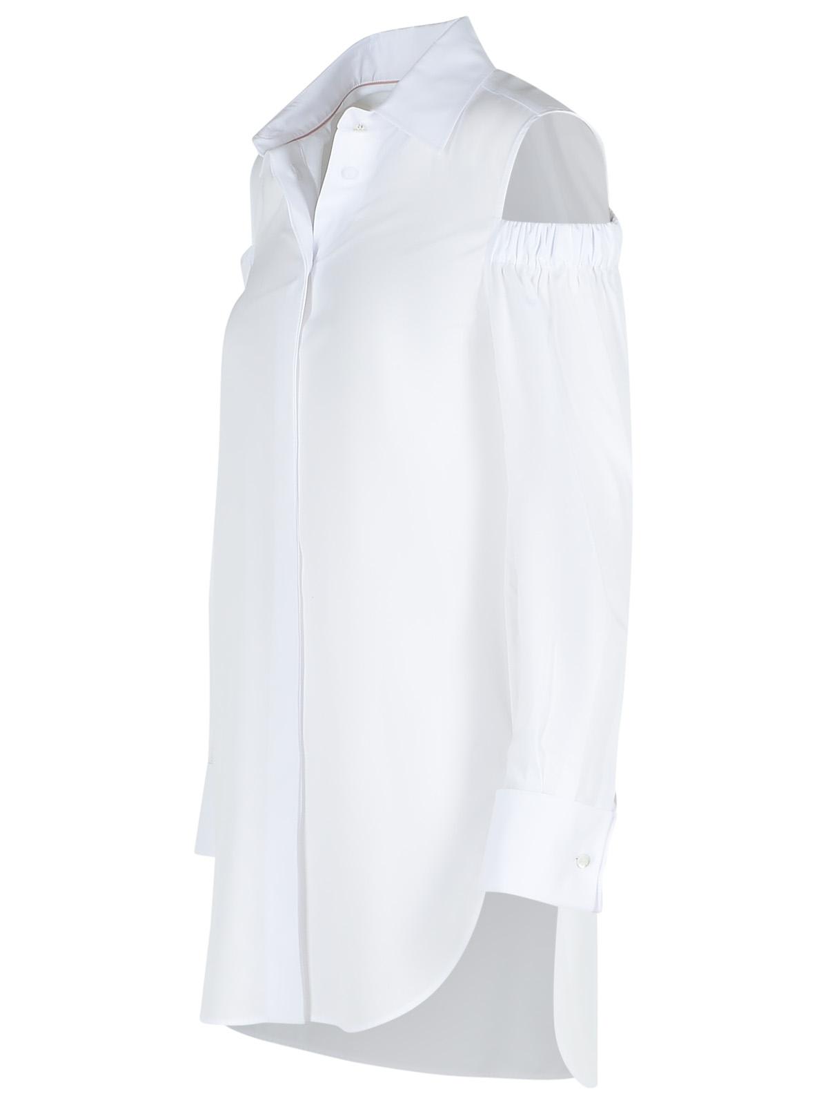 Max Mara Ragni White Cotton Shirt In White