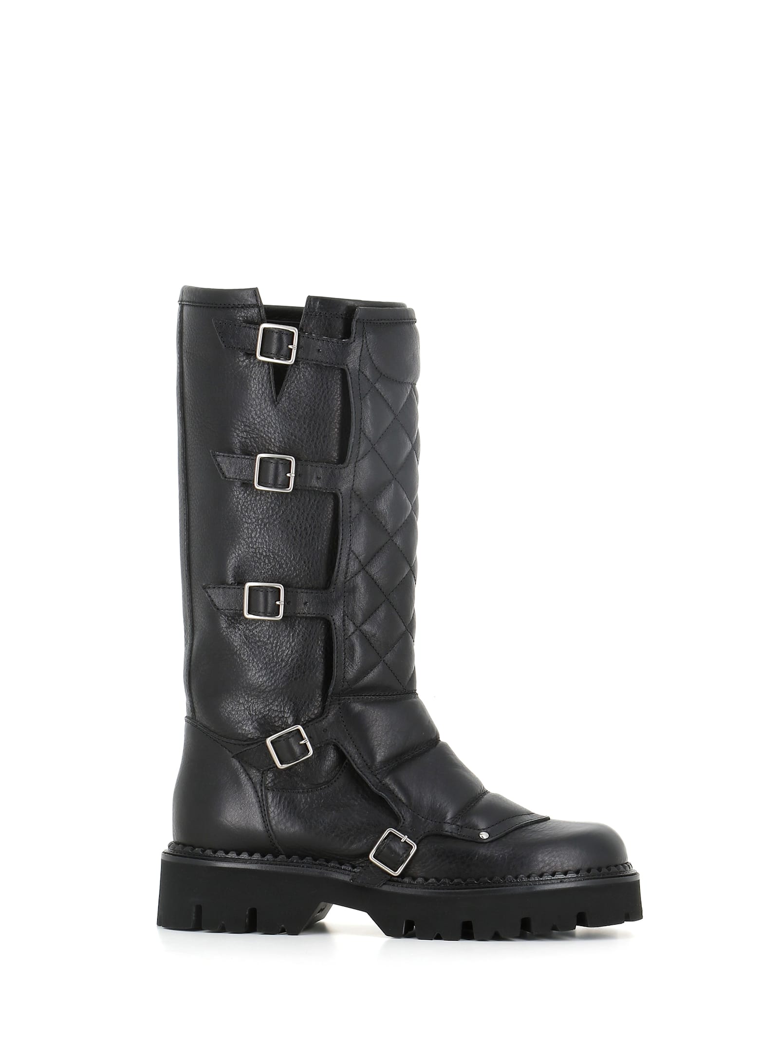 Sartore Biker With Buckles In Black