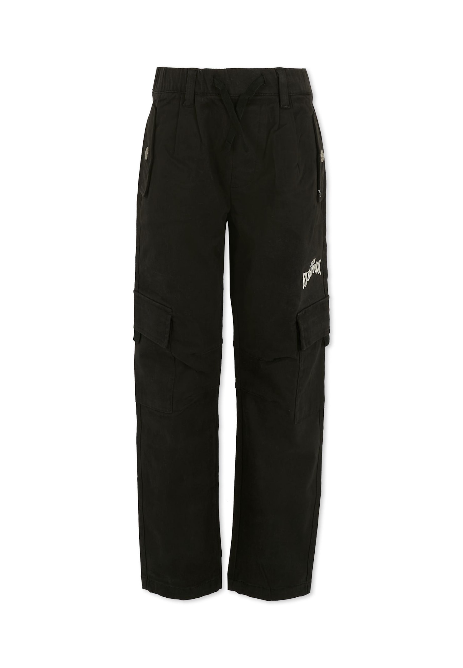 Richmond Black Trousers For Boy With Logo In Black