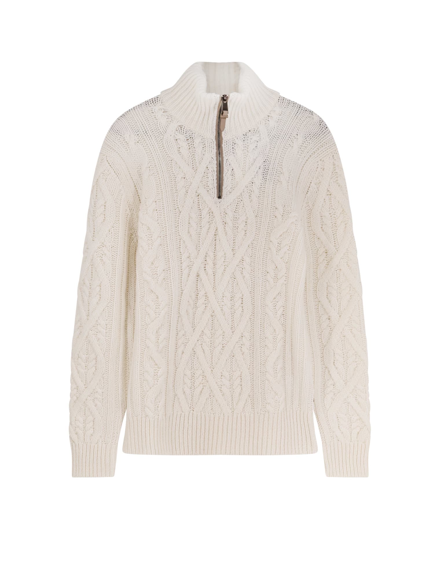 Hugo Boss Harpreno Virgin Wool And Cashmere Sweater In White