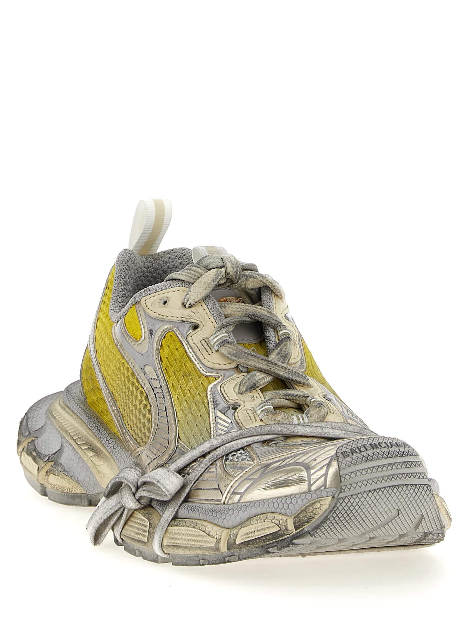 Balenciaga 3xl Panelled Lace-up Sneakers In Multi