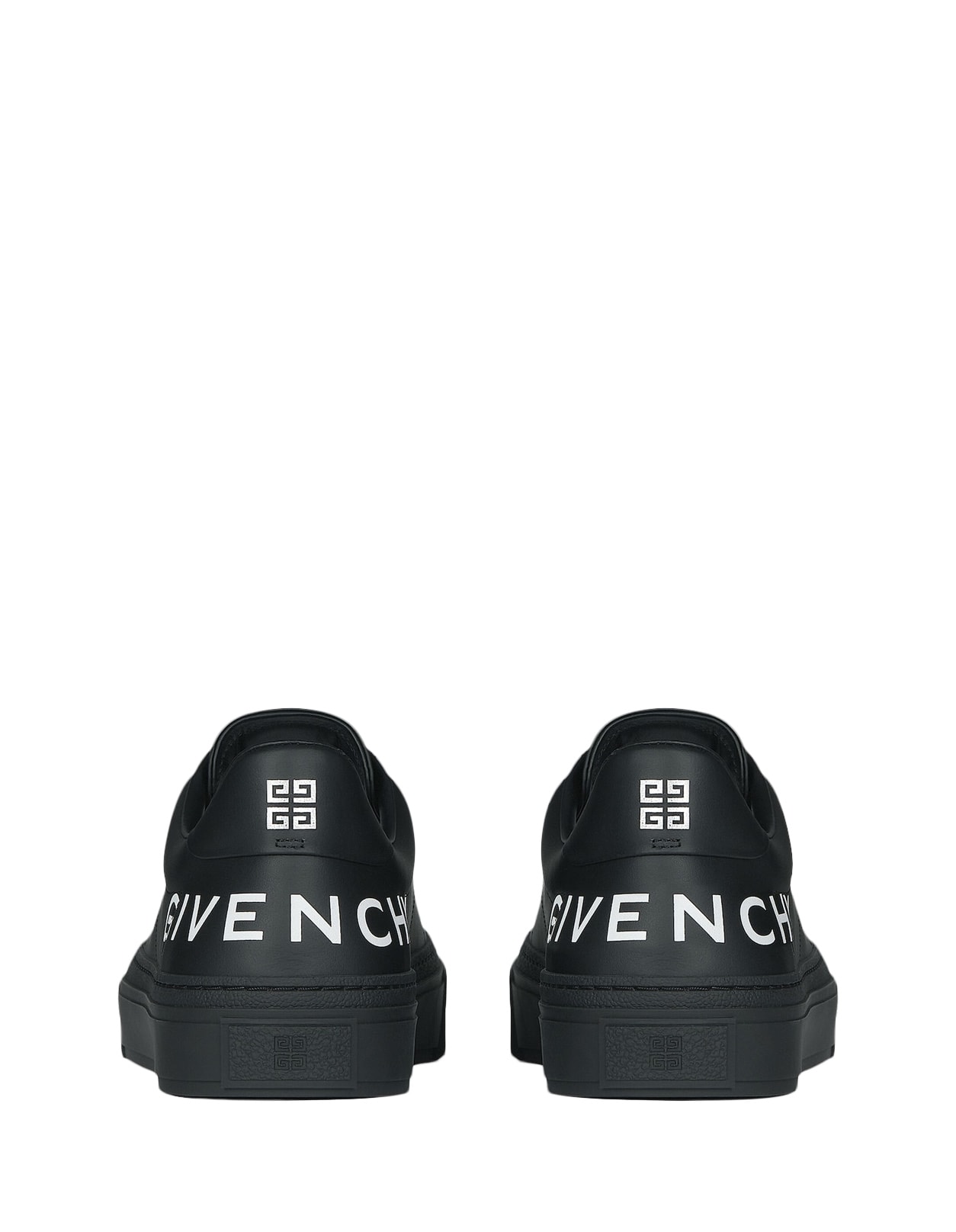 Shop Givenchy Black  4g Low Sneakers In Nero
