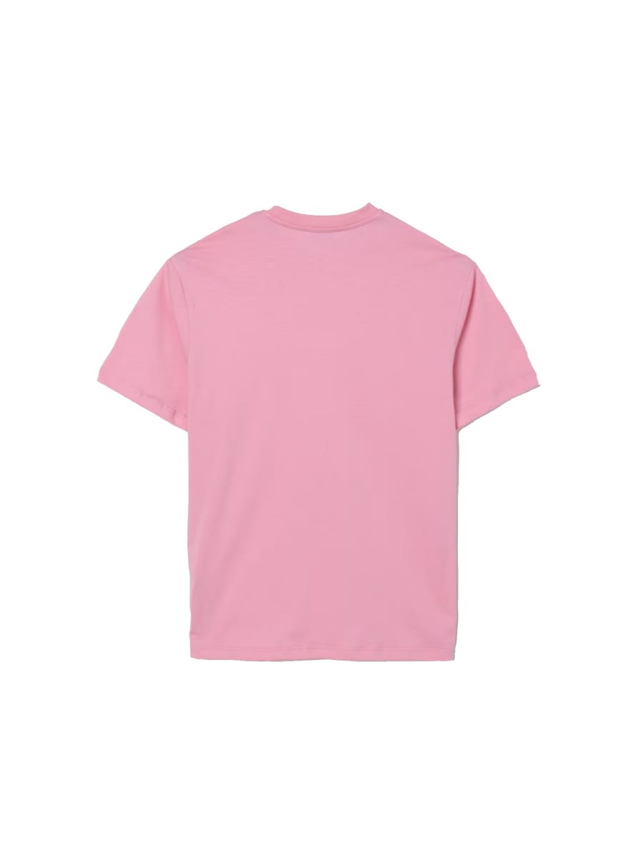 Msgm T-shirt With Logo In Pink