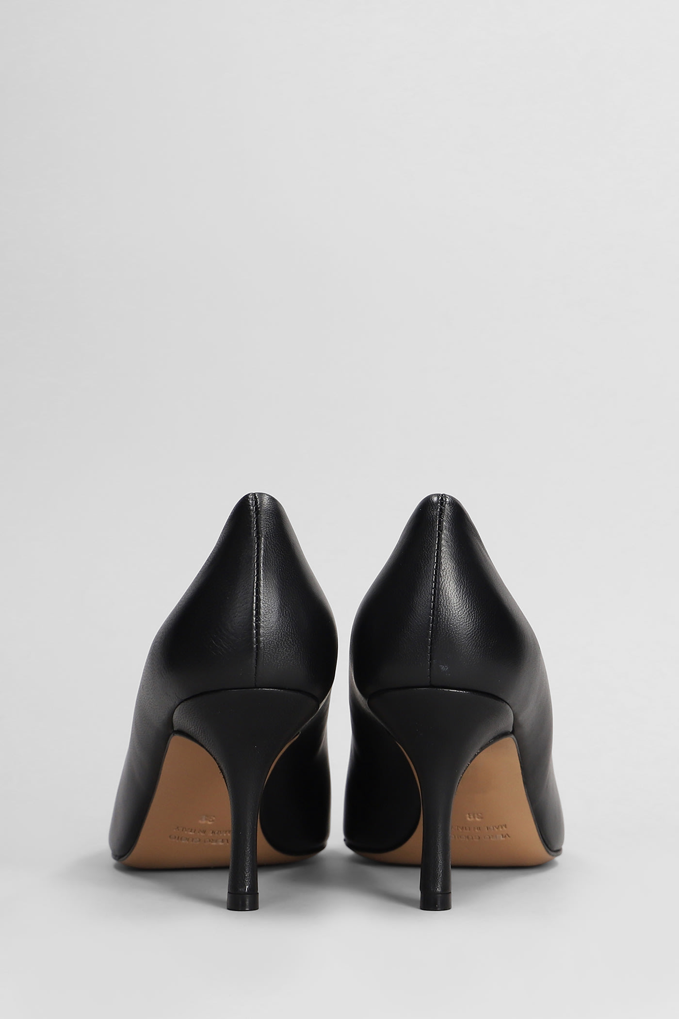 Shop The Seller Pumps In Black Leather