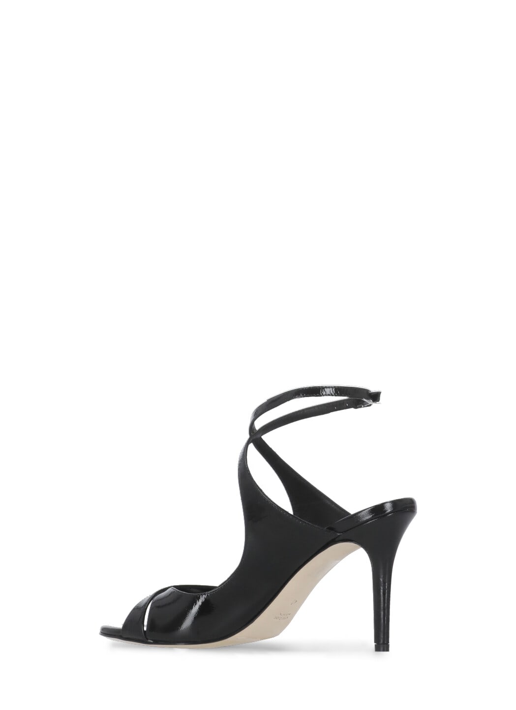 The Seller Black Leather Sandals