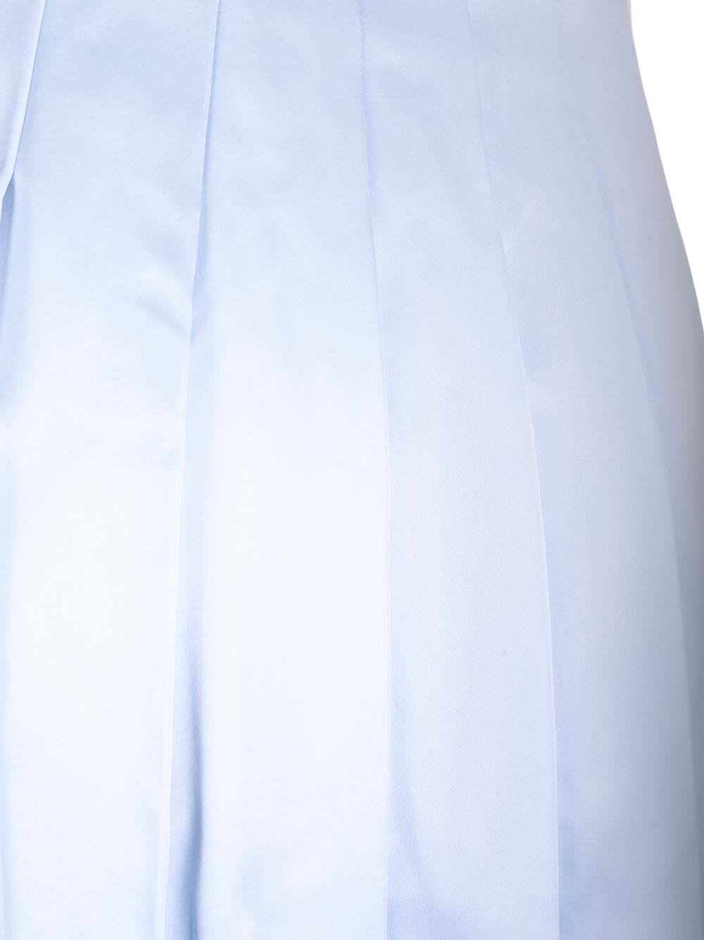 Shop Self-portrait Blue Satin Midi Skirt In Light Blue