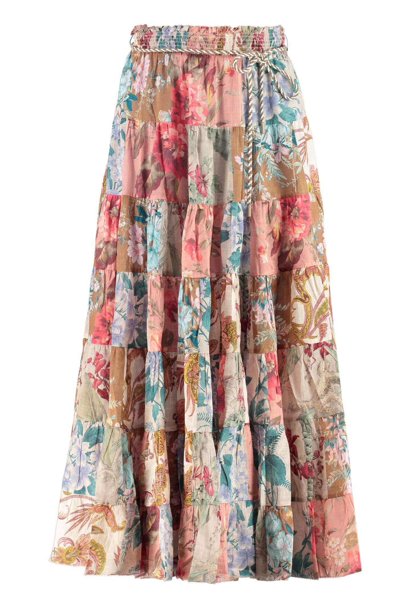 Zimmermann Cotton Ruffled Skirt