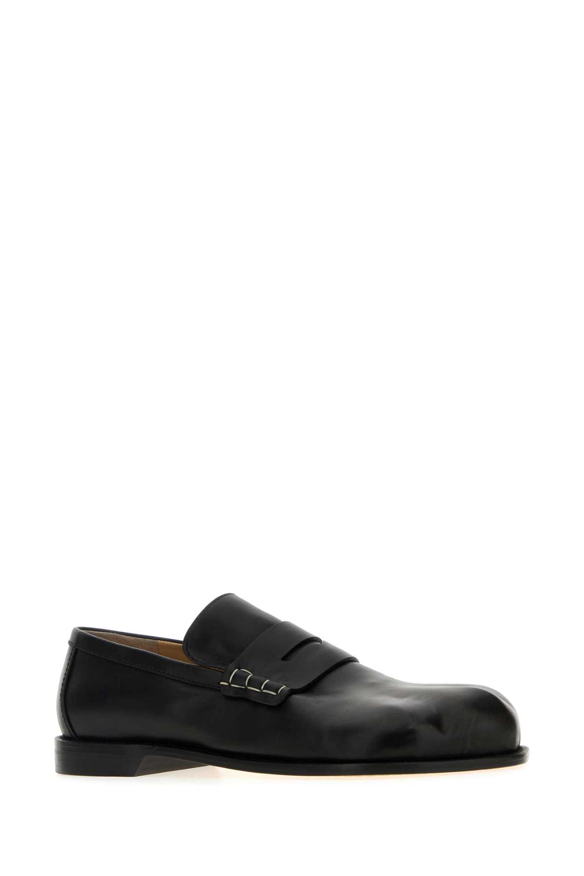 Jw Anderson J. W. Anderson Classic Black Leather Loafers In Black