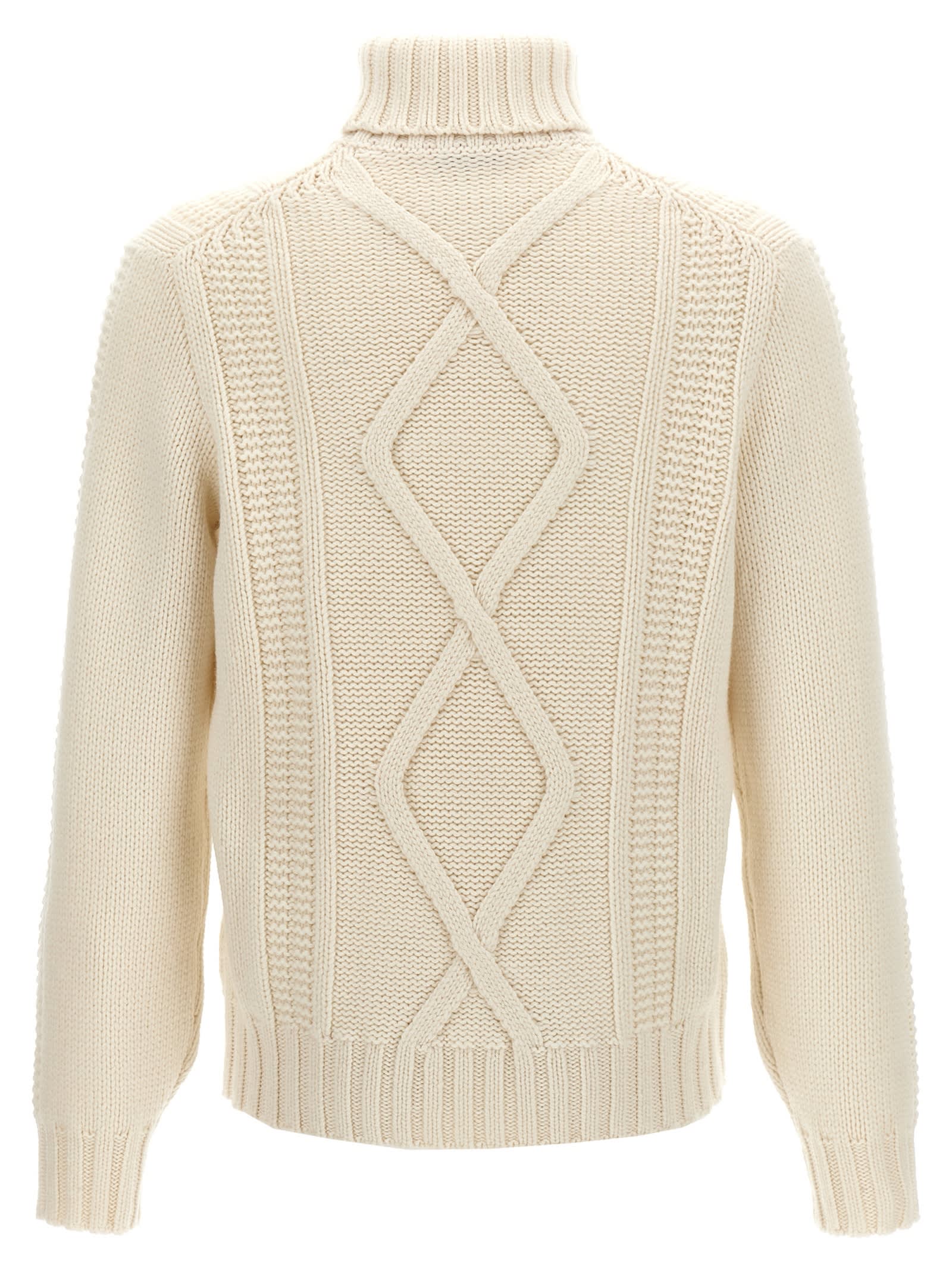 Shop Brunello Cucinelli Cashmere Sweater In White