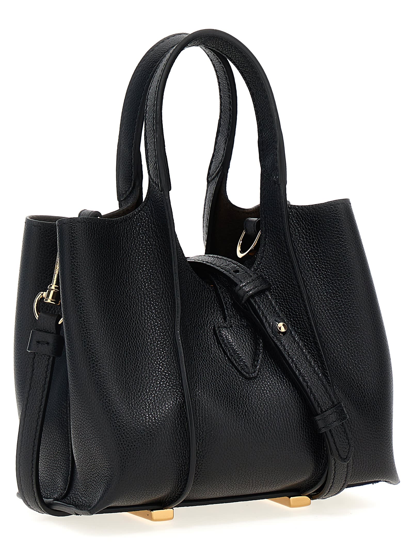 Shop Tod's T Micro Handbag In Black