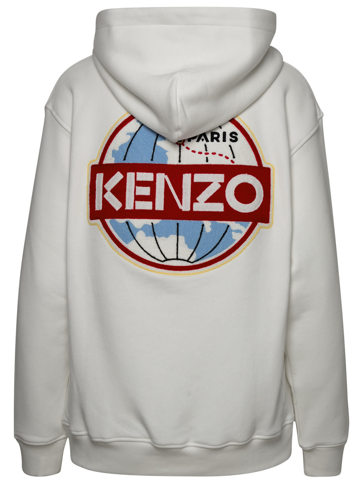 Shop Kenzo White Cotton Sweatshirt