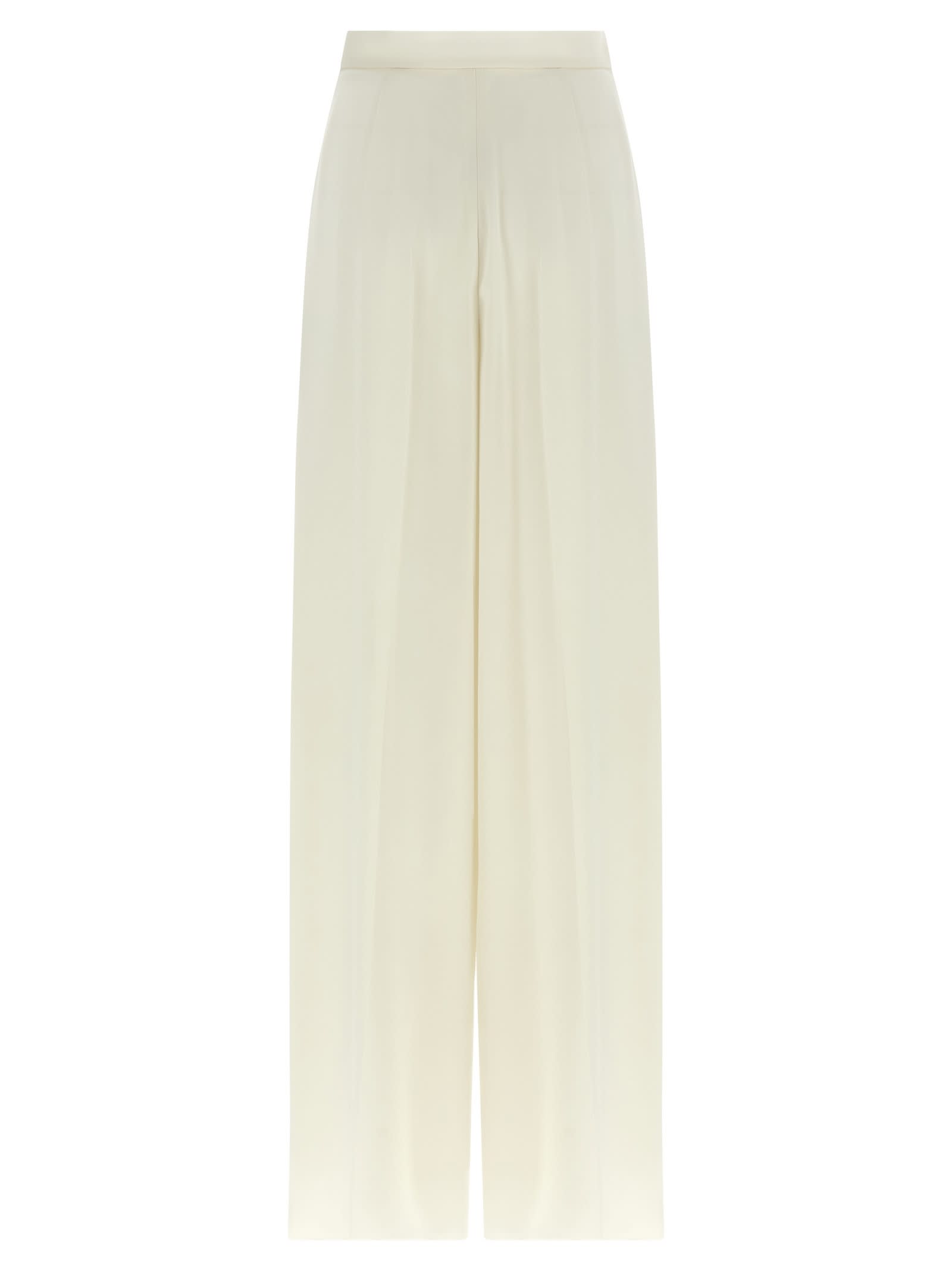 Max Mara White Manetta Pants In White