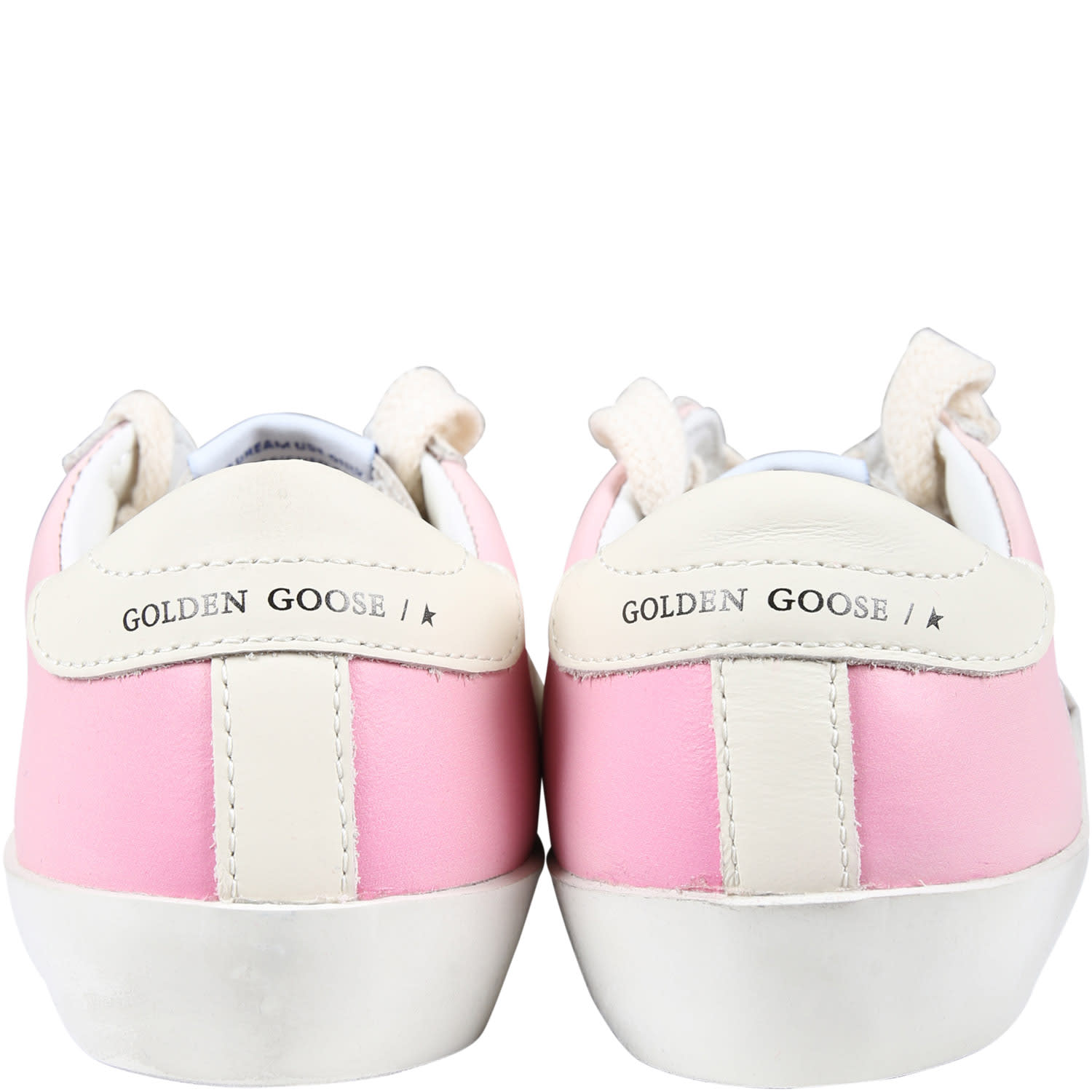 Shop Bonpoint Pink Sneakers For Girl With Star