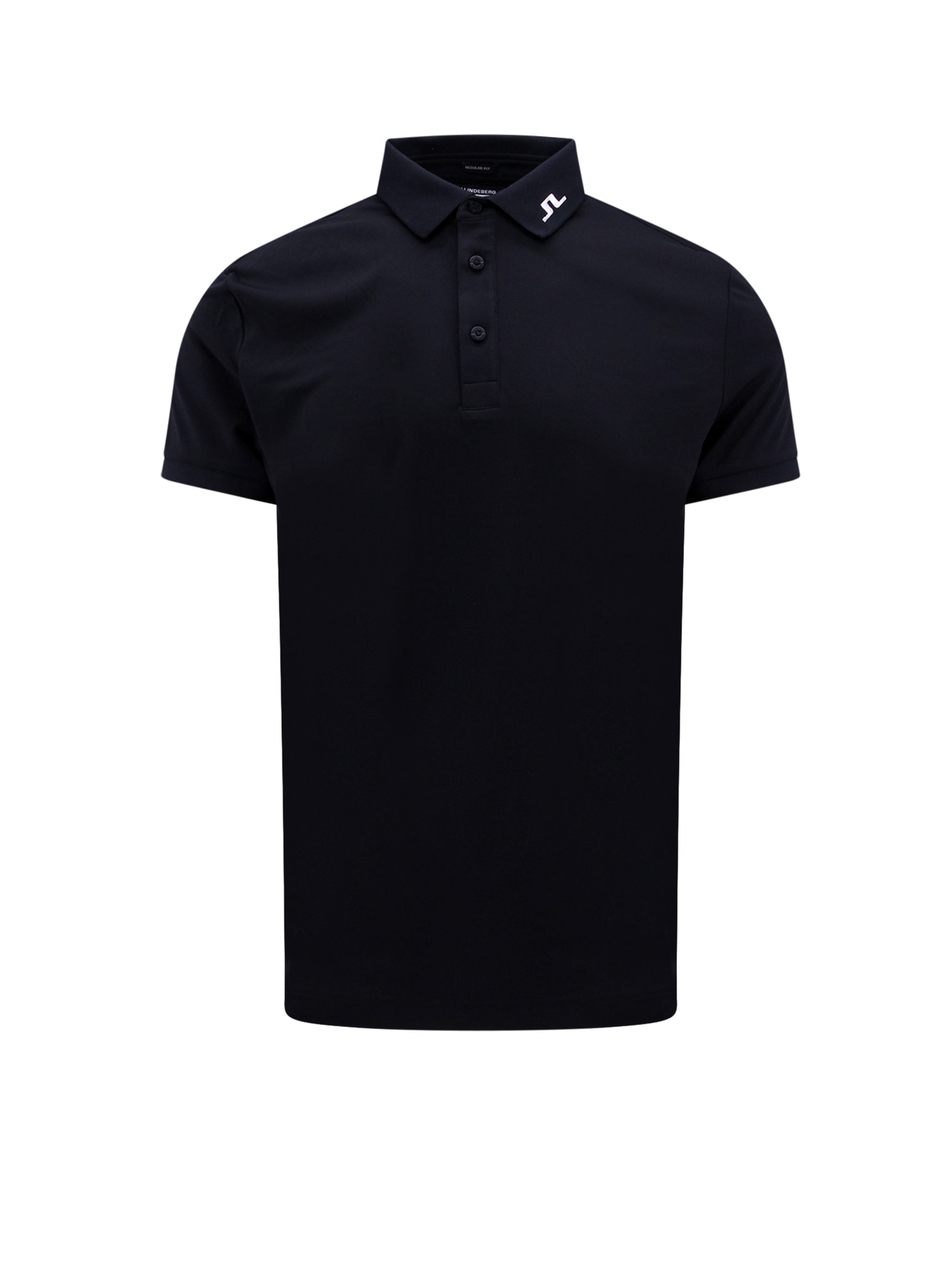 Shop J. Lindeberg Jeff Polo Shirt In Black
