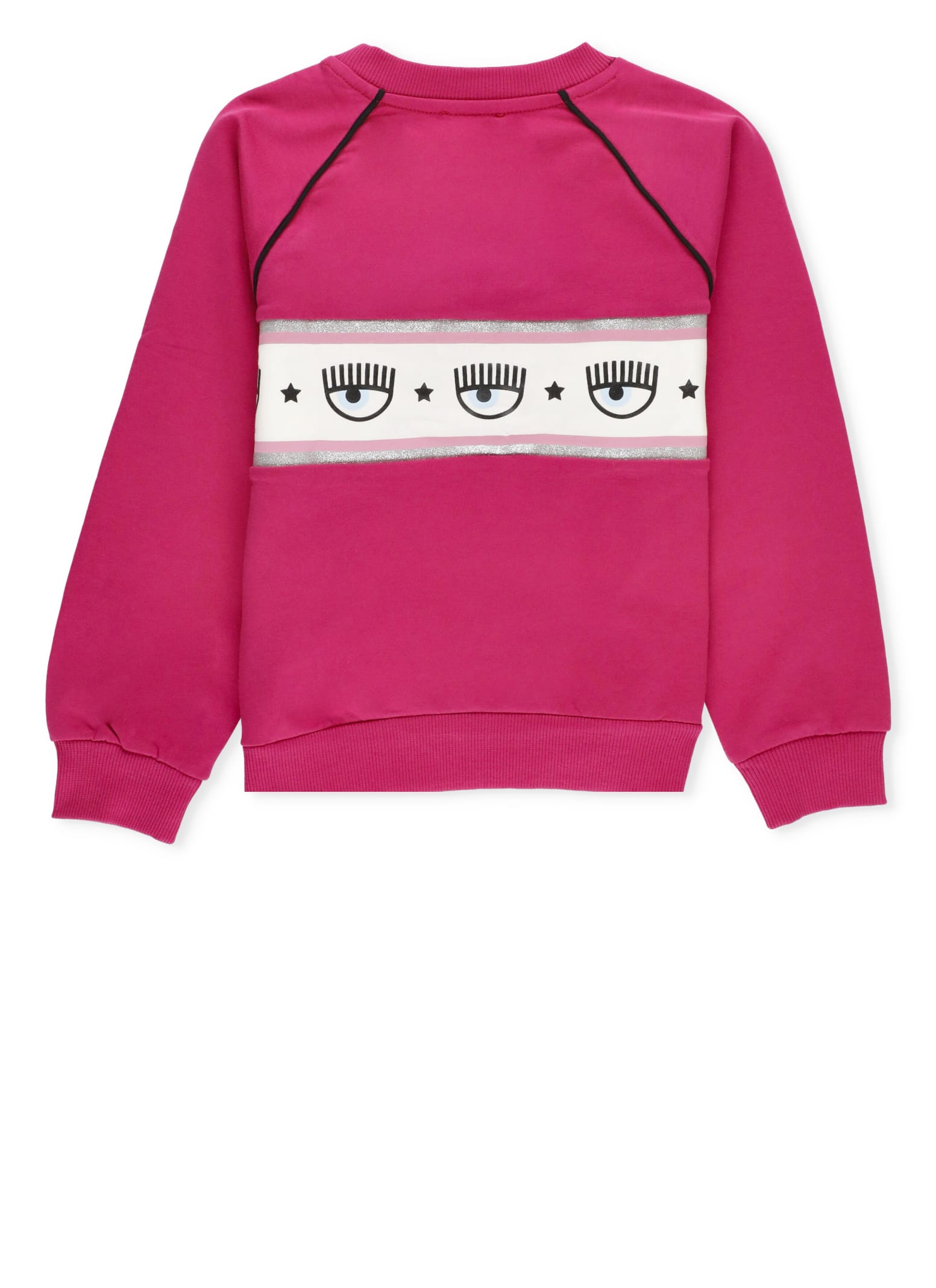 Shop Chiara Ferragni Maxi Logo Sweatshirt In Fuchsia