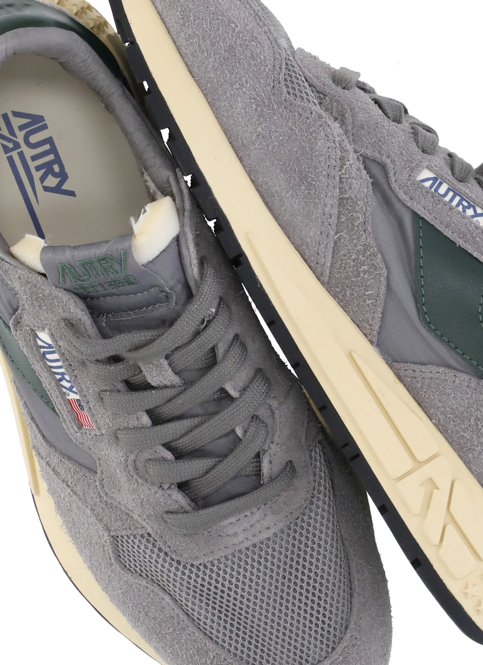 Autry Leather Sneakers In Gray