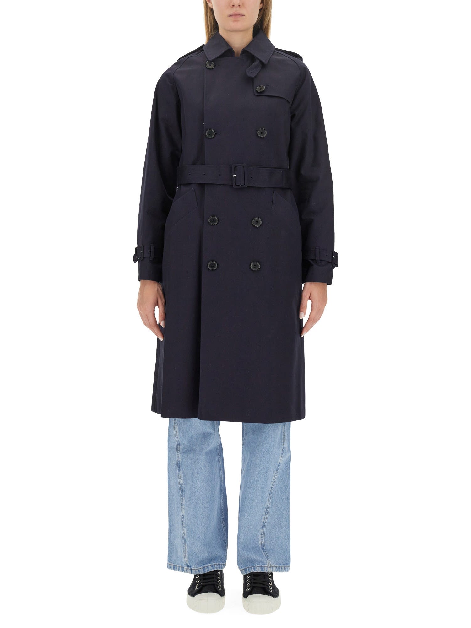 Apc Coat A.p.c. Woman In Blu