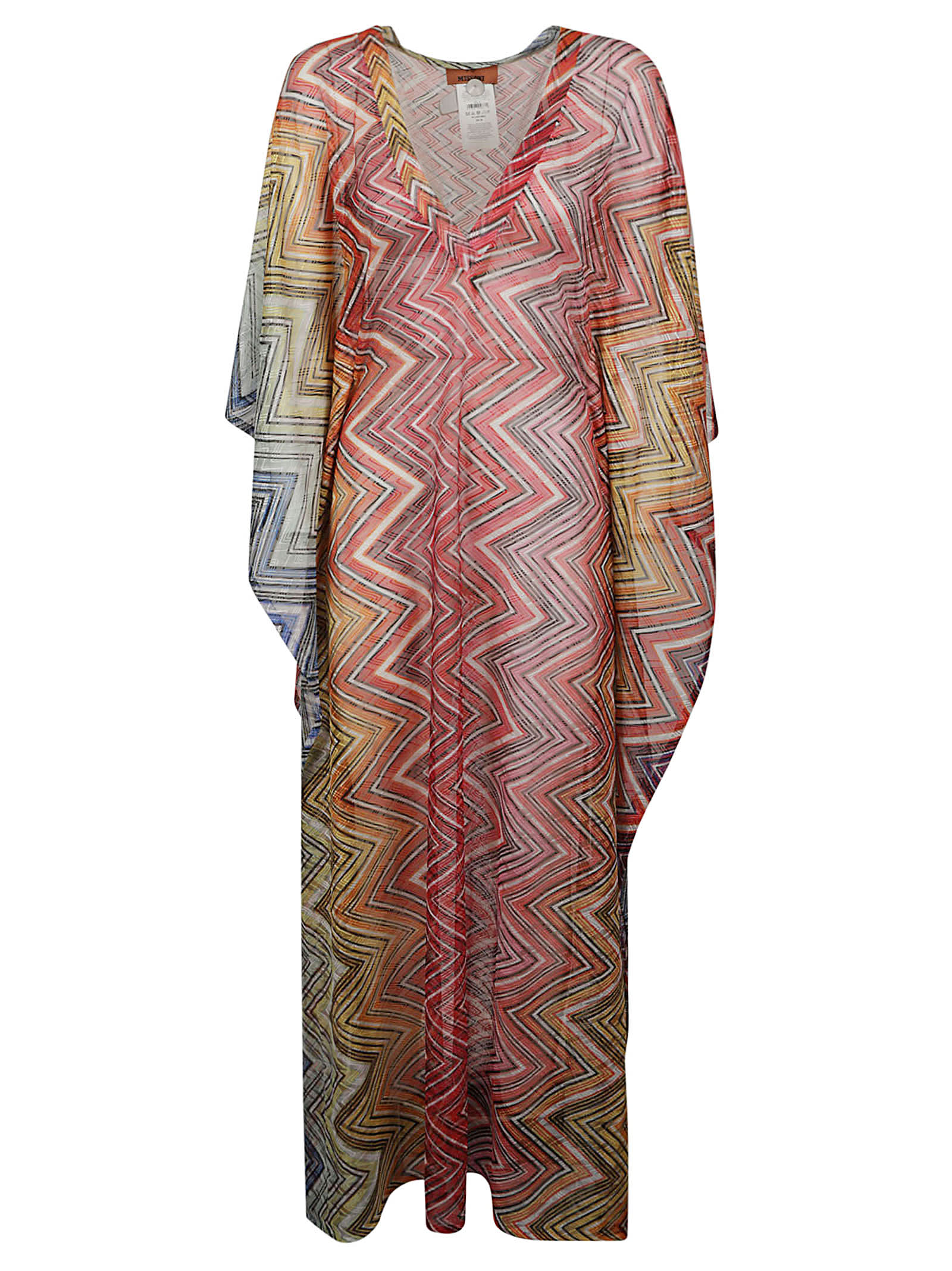 Shop Missoni Long Cover Up Dress In Pink