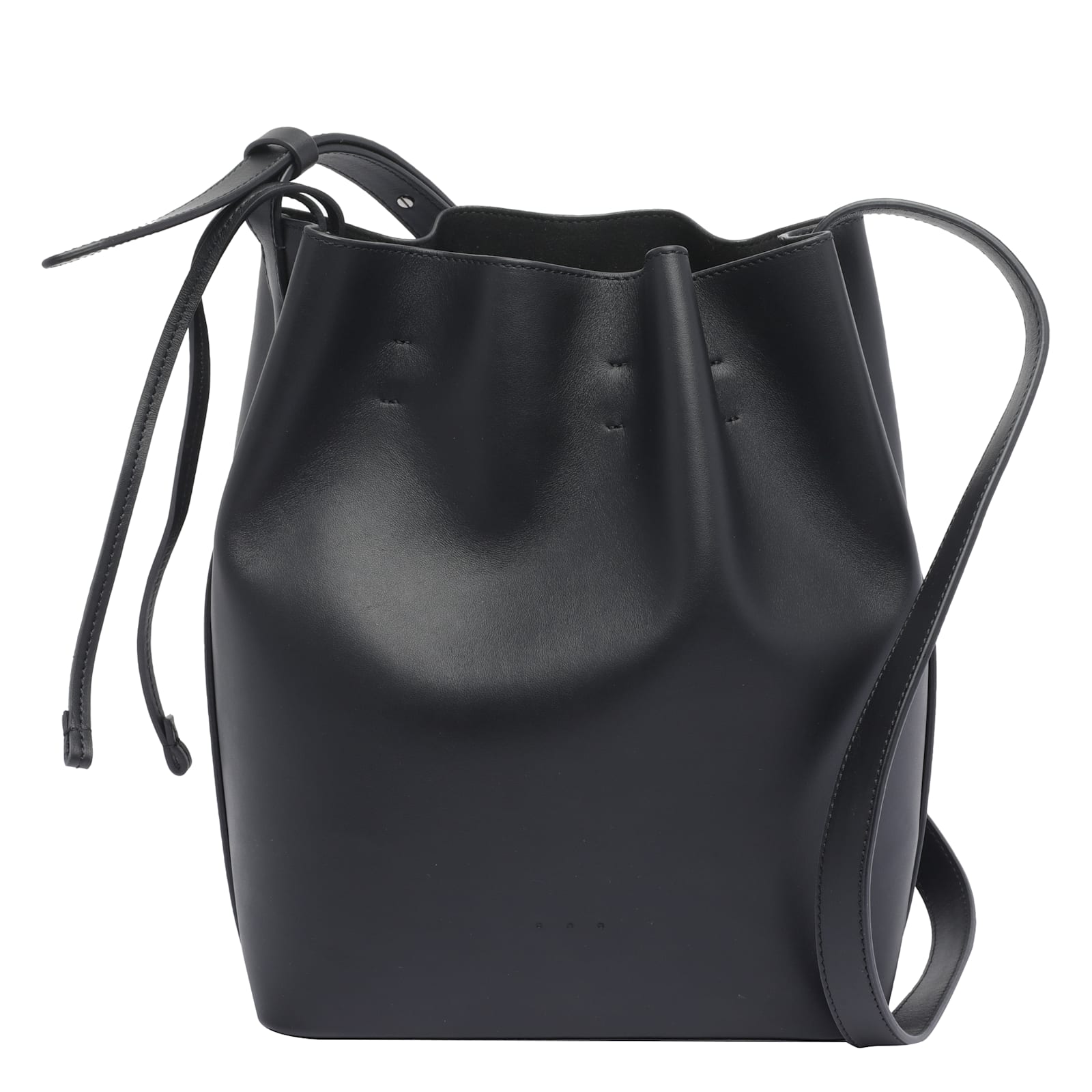 Aesther Ekme Medium Marin Supple Bucket Bag In Black