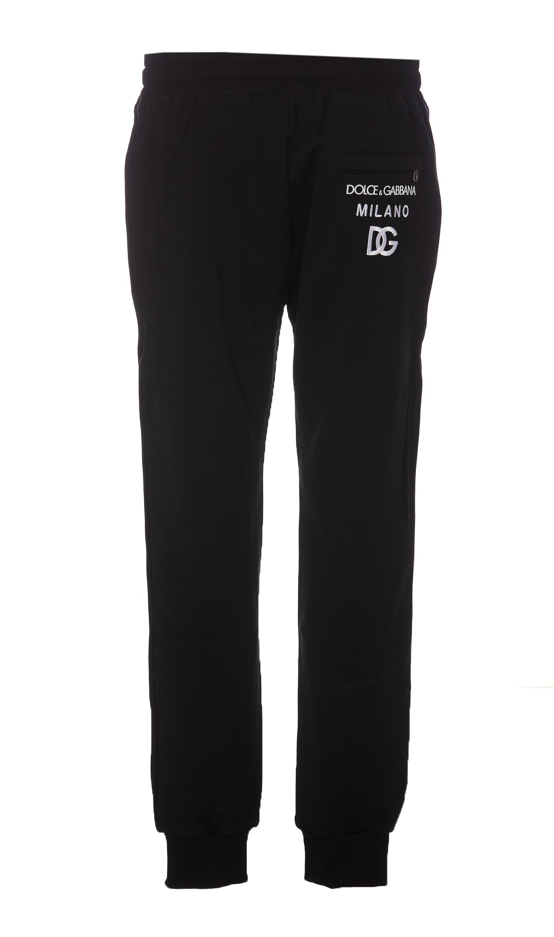 Shop Dolce & Gabbana Logo Track Pants In Black