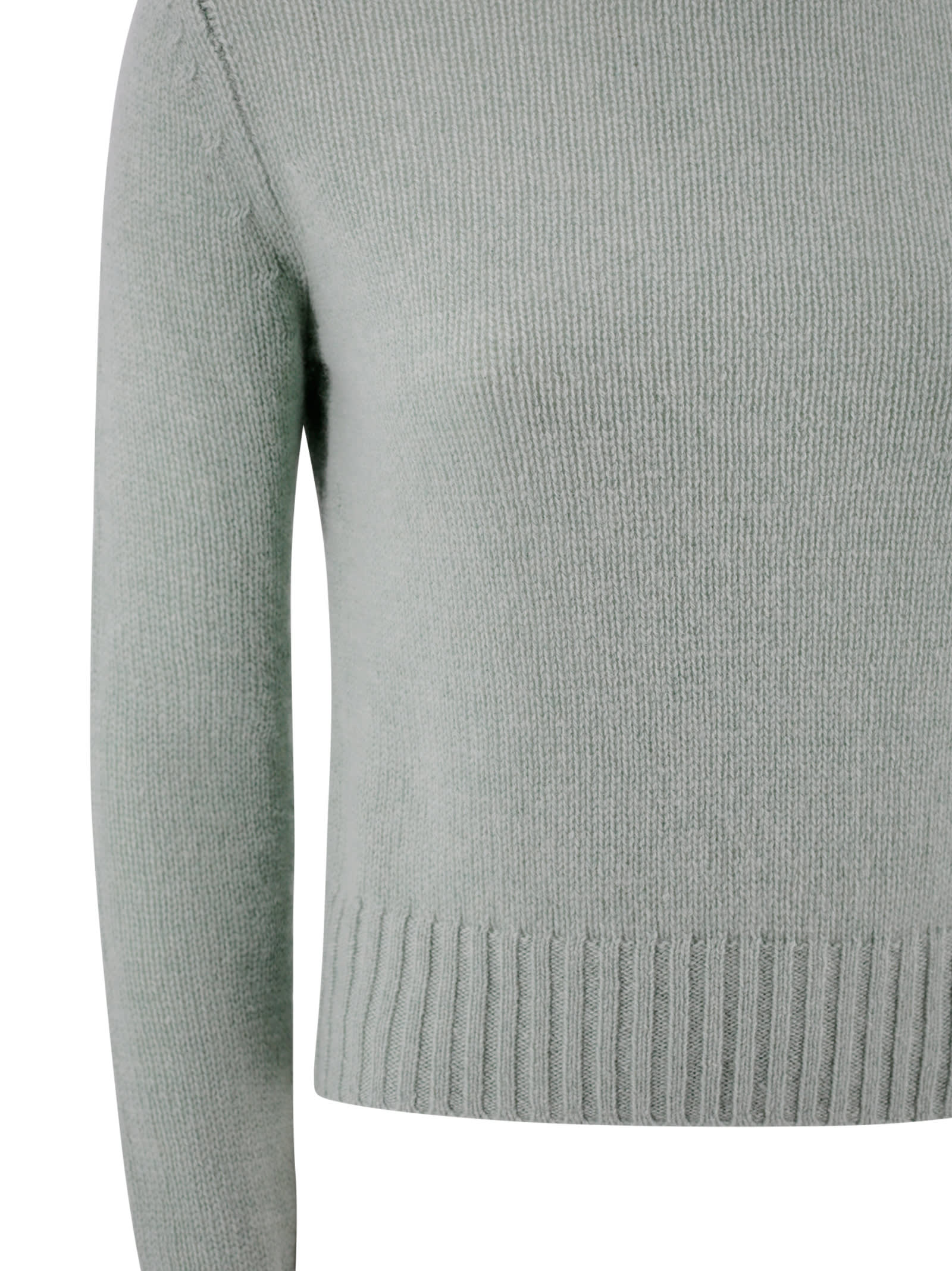 Shop Be You Sweatshirt With Ribbed Turtleneck In Green