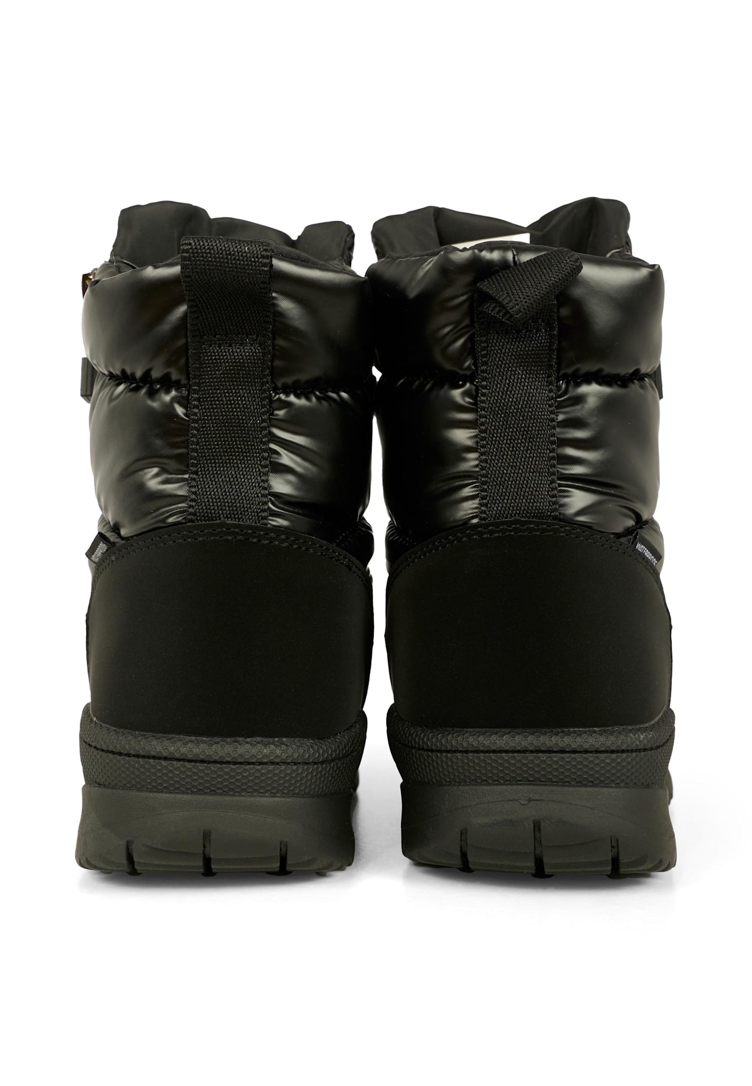 Calvin Klein Black Snow Boots For Kids In Black