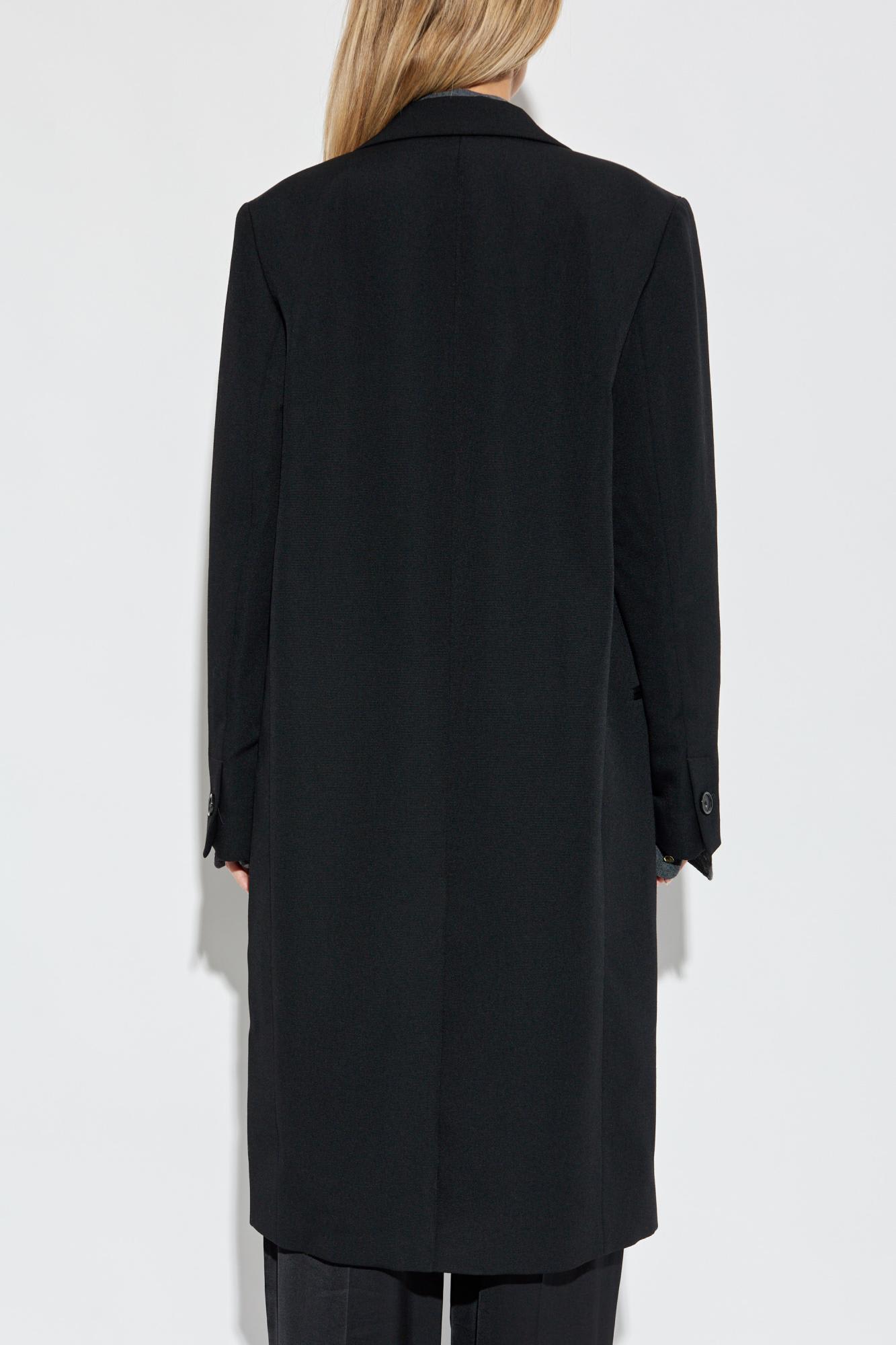 Totême Toteme Coat With Single Vent In Black