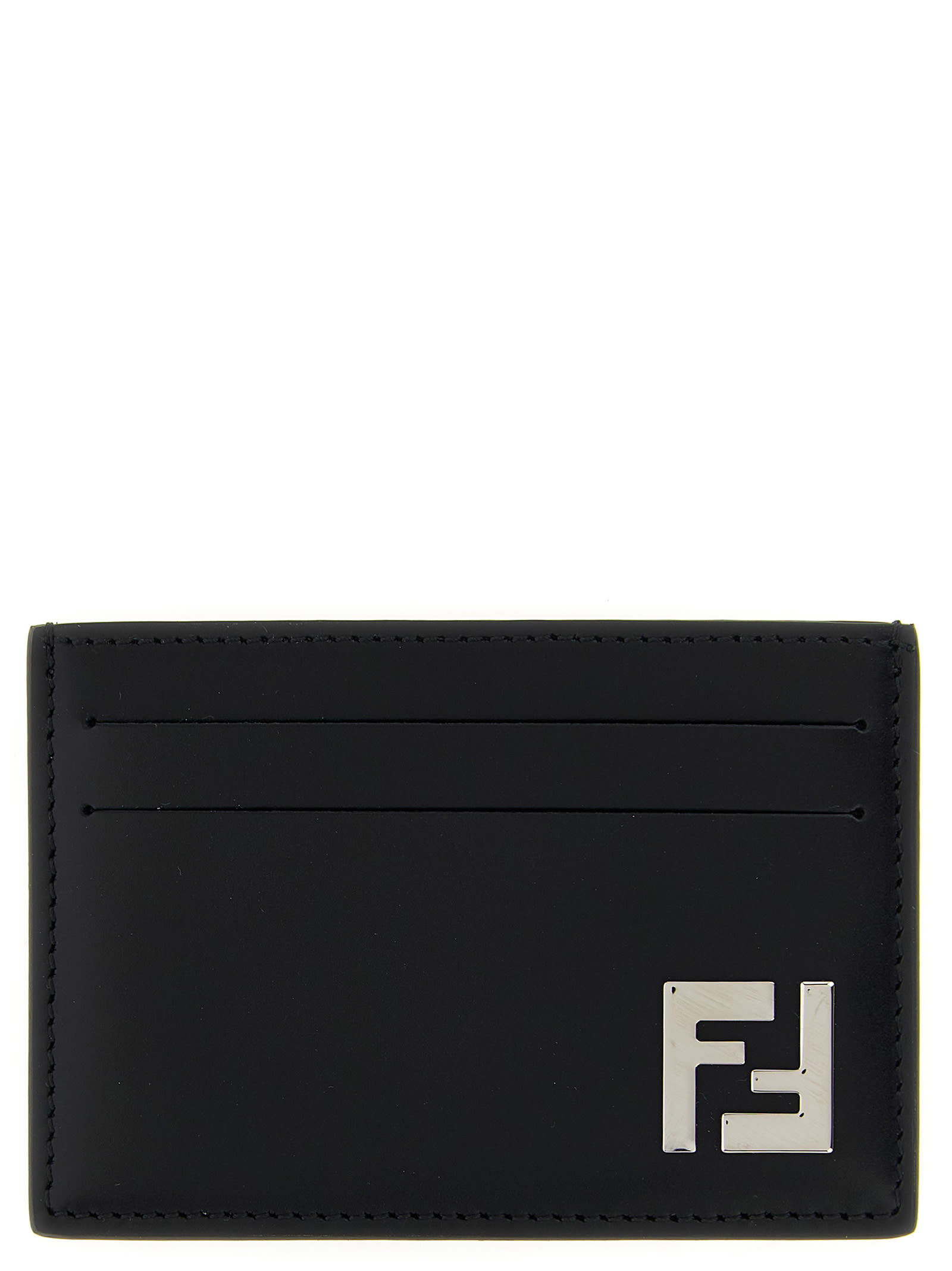 Fendi Slim Squared Ff Card Holder In Multi