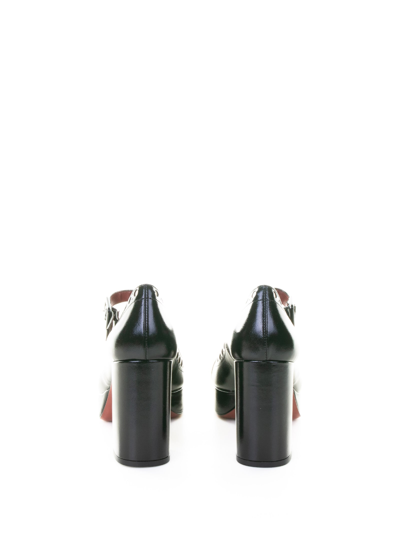 Roberto Festa 80mm Leather Platform Pump In Multi