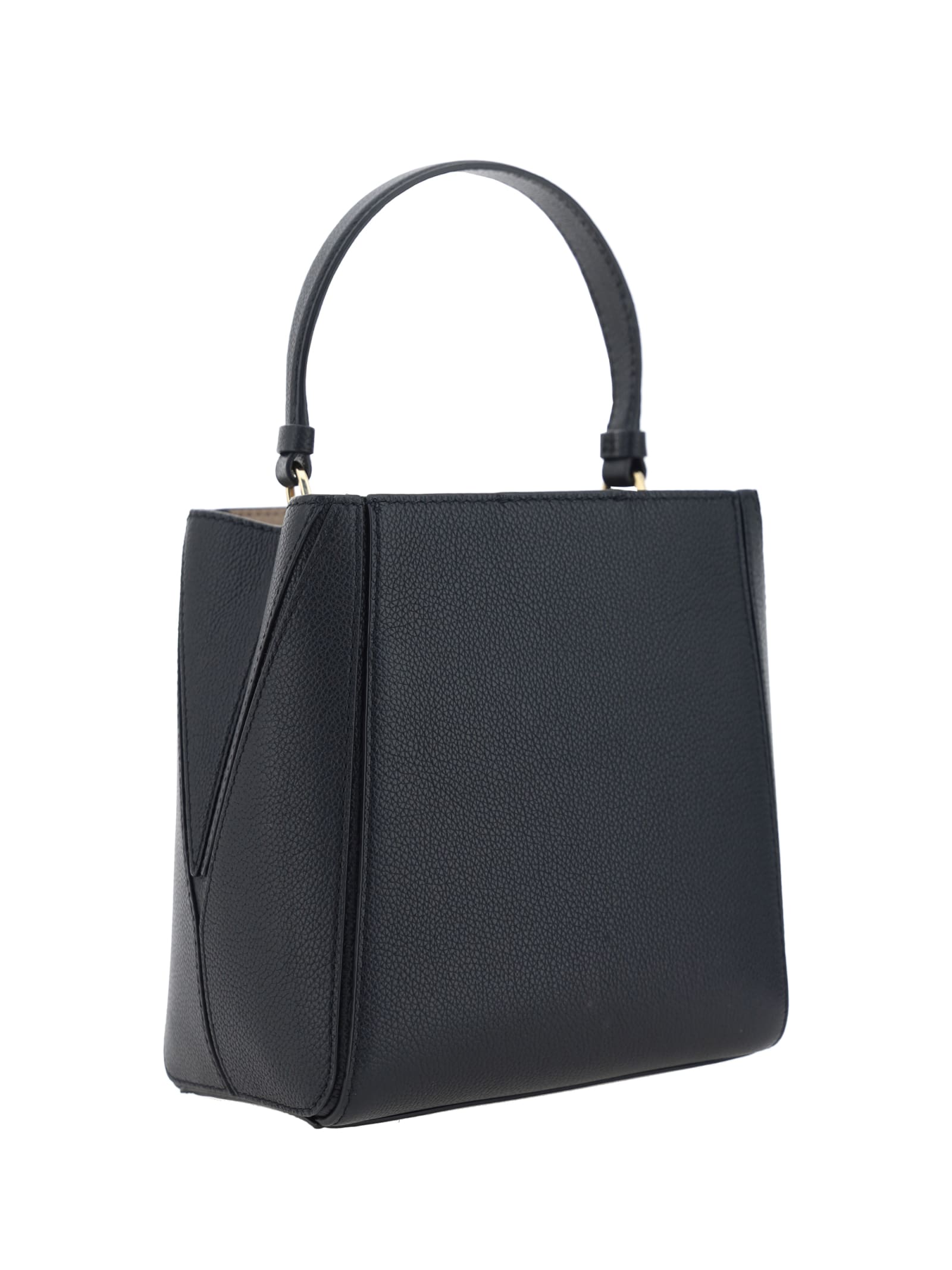Shop Tory Burch Small Mcgraw Handbag In Black