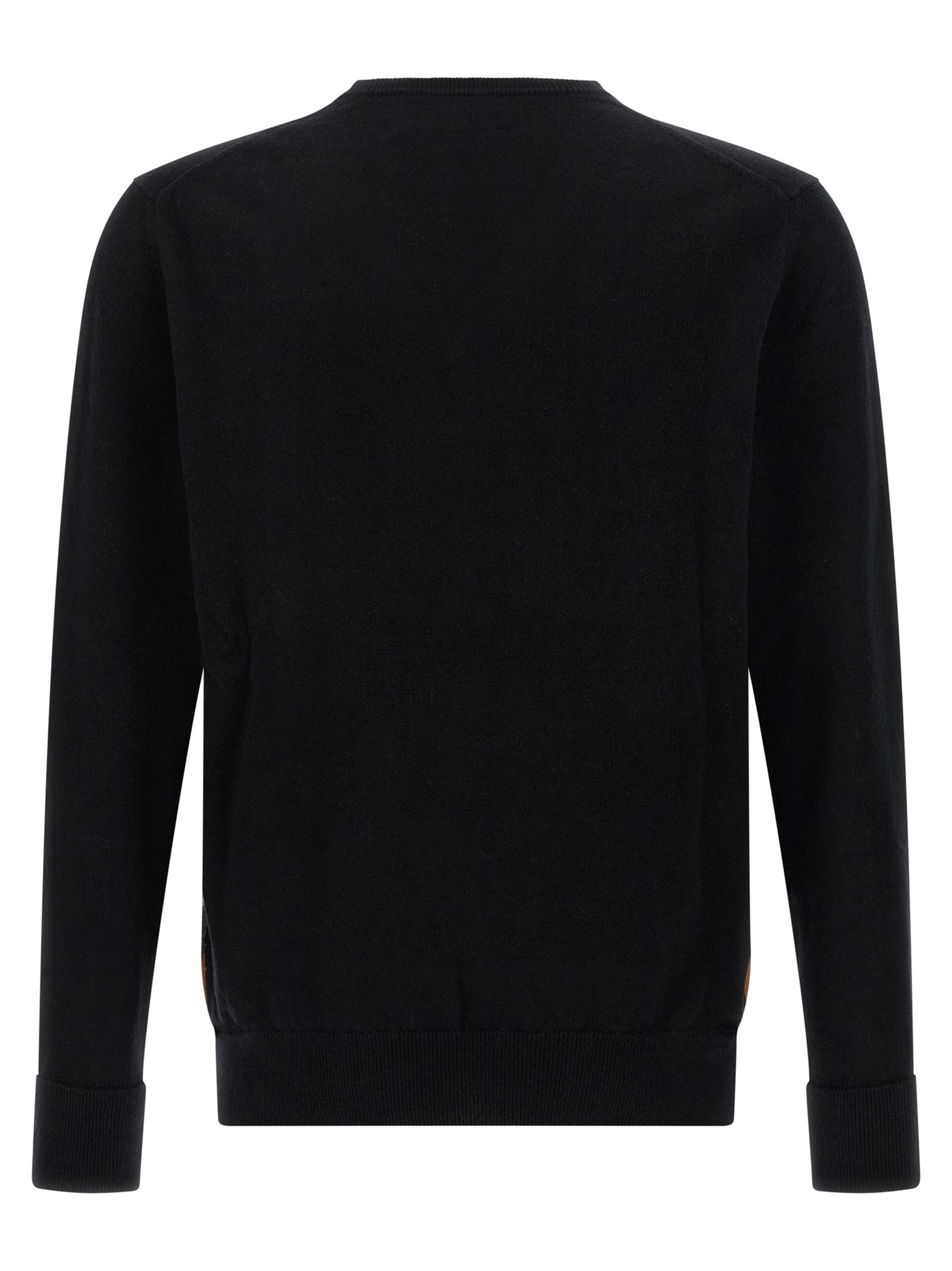 Ballantyne Argyle Pattern Sweater Sweaters And Cardigans Black In Black