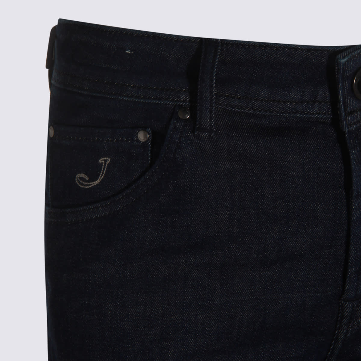 Jacob Cohen Straight Leg Trousers With Belt Loops And Pockets In Blue