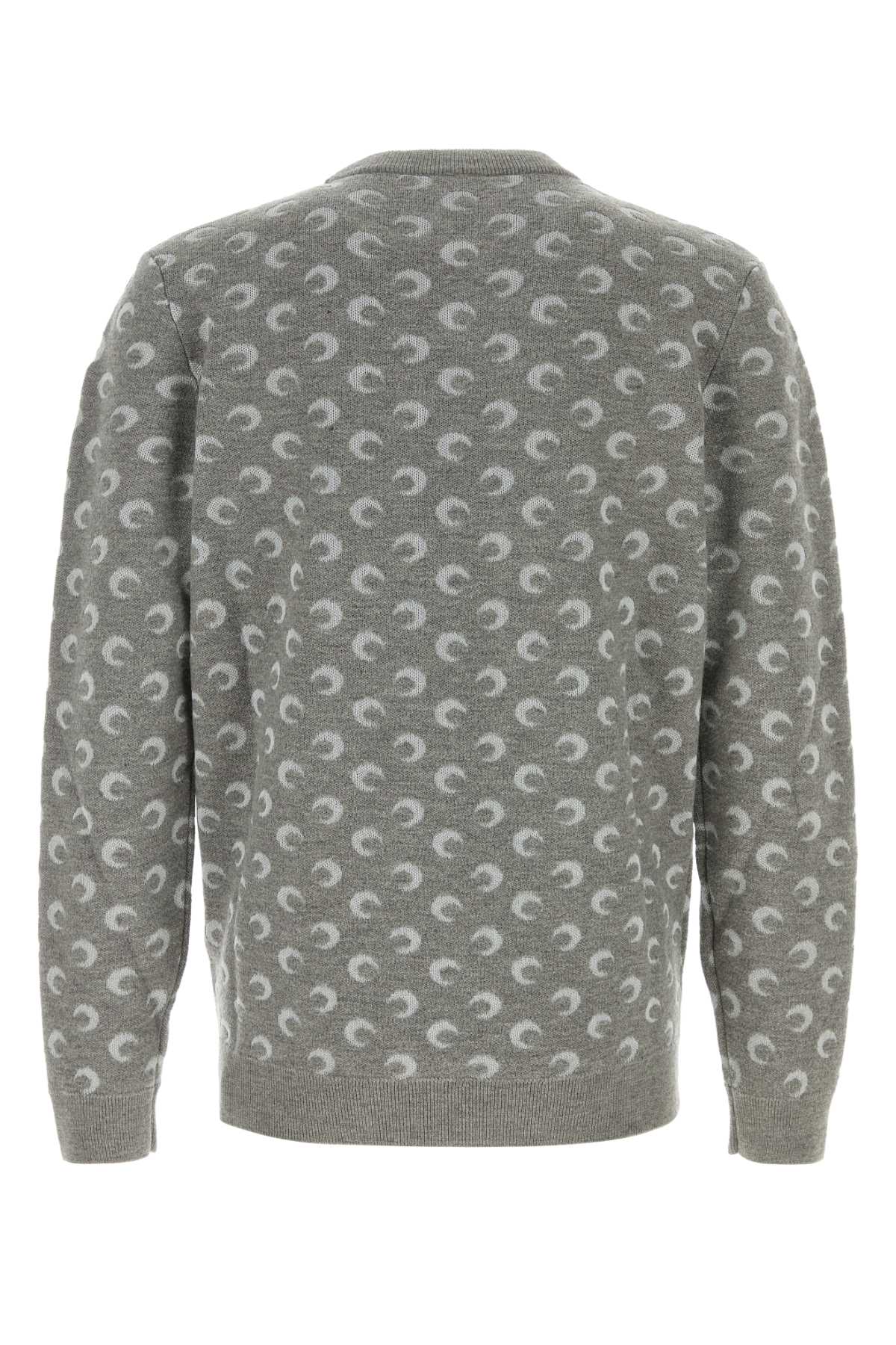 Marine Serre Embroidered Wooo And Viscose Sweater In Animal Print