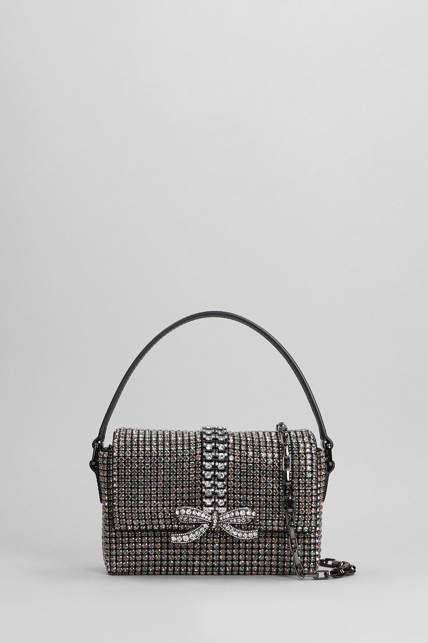 Hand Bag In Silver Polyester