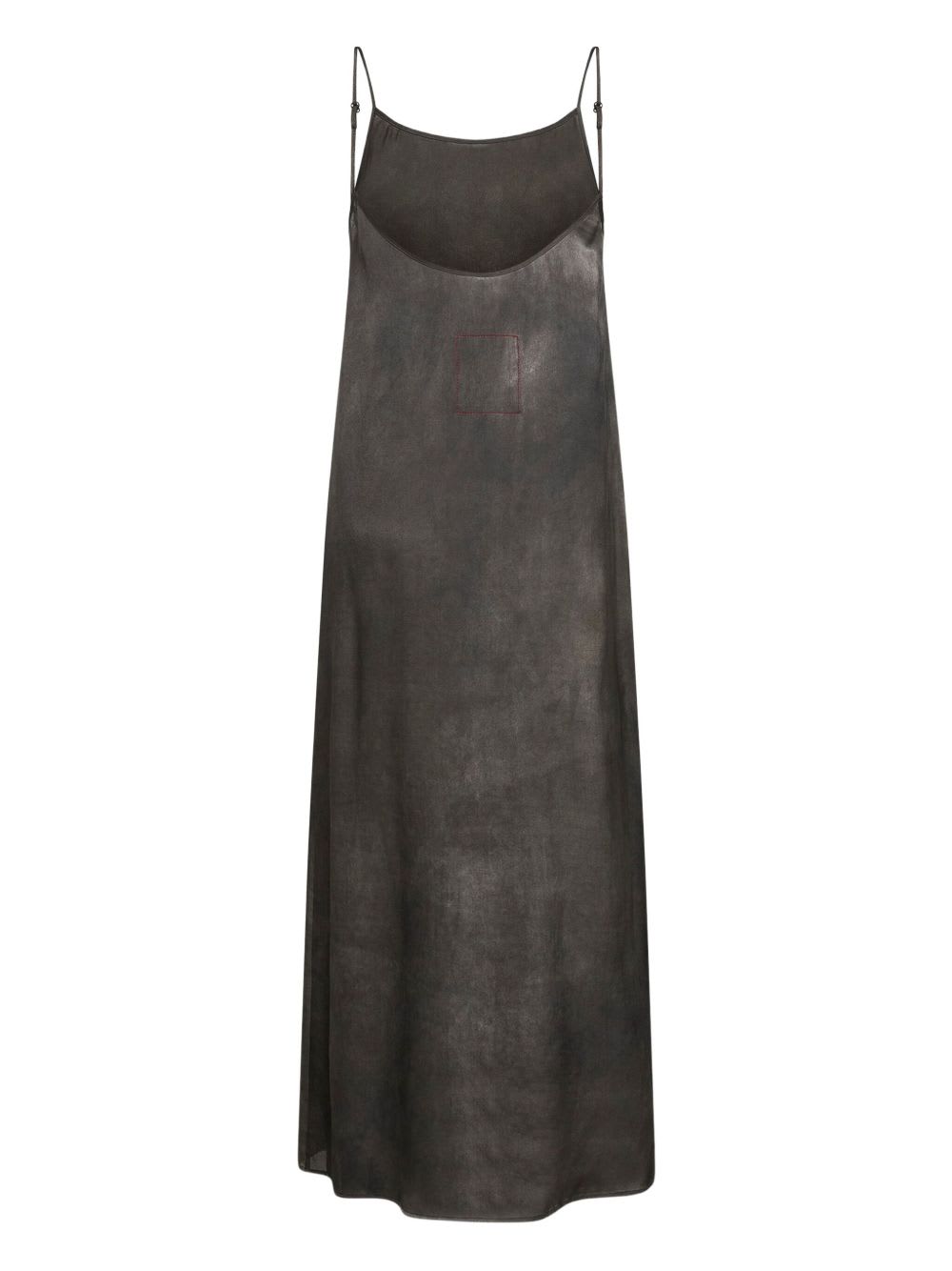 Uma Wang Backless Silk Midi Dress With Adjustable Straps In Black