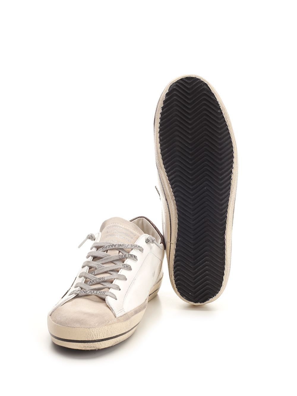 Shop Golden Goose Super Star Sneakers In White