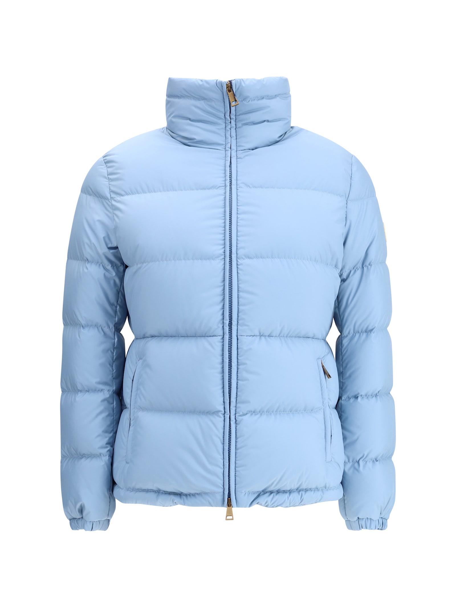 Moncler Dourbe Short Down Jacket In Blue