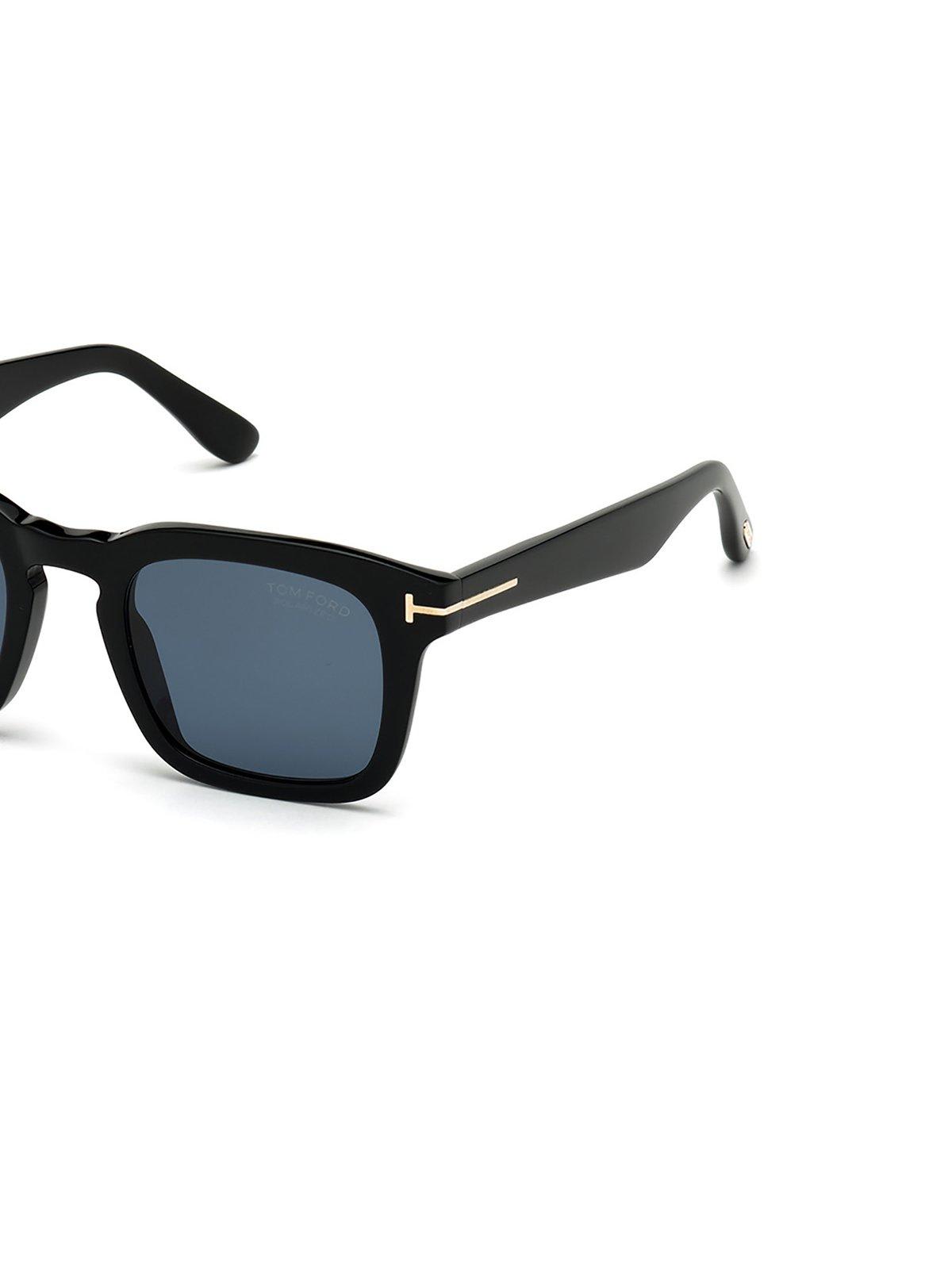 Tom Ford Dax Sunglasses In 5001v - Nero Lucido / Blu
