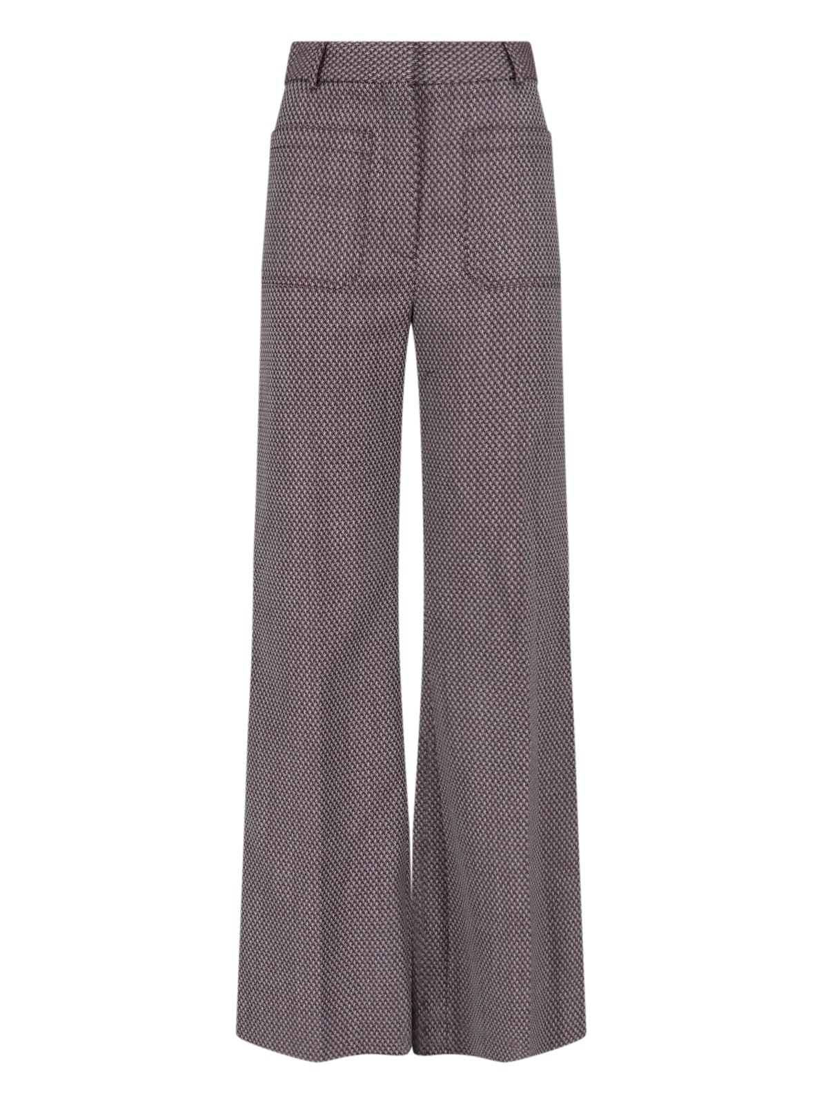 Shop Victoria Beckham Alina Palazzo Pants In Brown