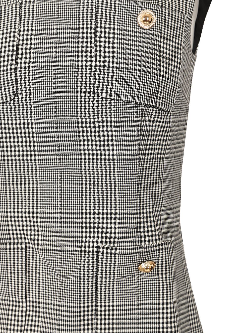 Self-portrait Sleeveless Prince Of Wales Check Mini Dress In Multi