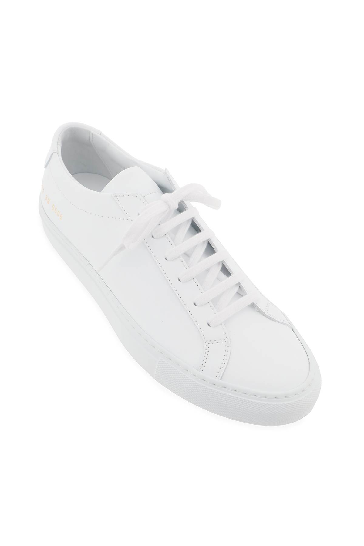 Shop Common Projects Original Achilles Leather Sneakers In White (white)