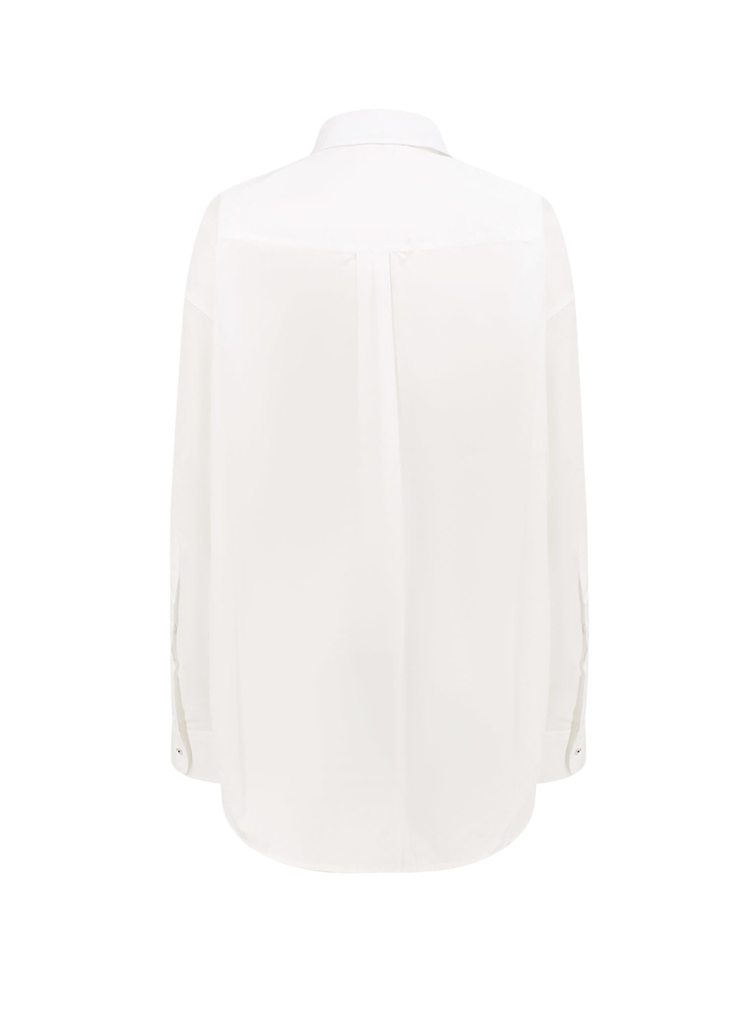 Shop Stella Mccartney Cornelli Shirt In Bianco