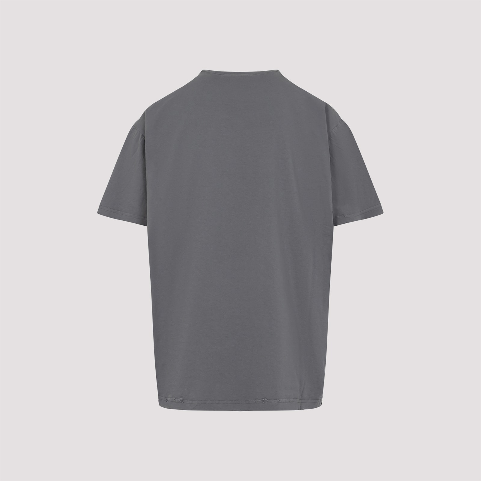 Balenciaga Graphic Text Grey T-shirt With Relaxed Fit