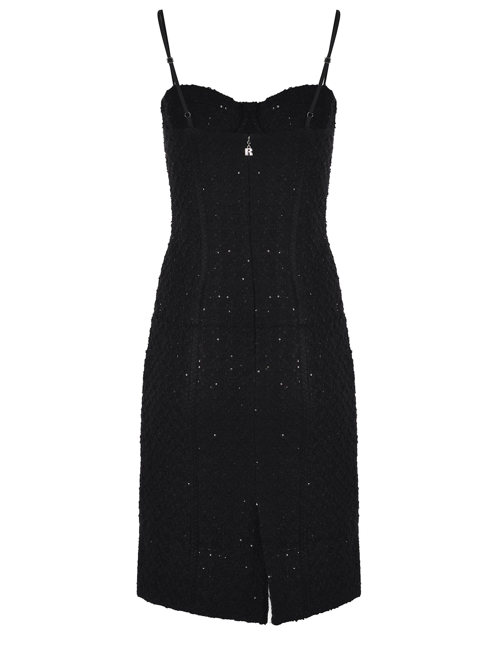 Rotate Birger Christensen Rotate Birgerchristensen Boucle Midi Dress In Black