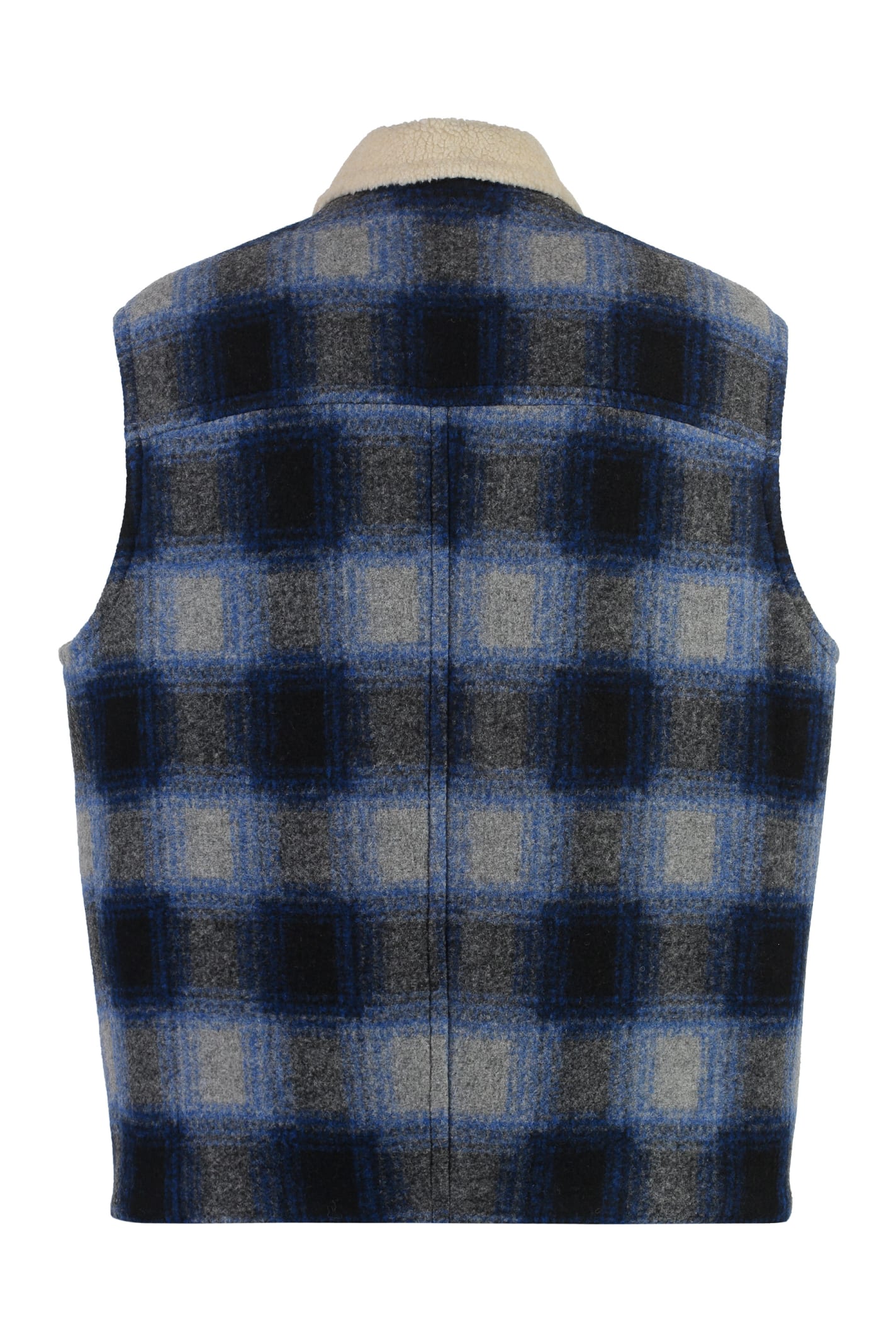 Isabel Marant Kiraneo Shearling Gilet In Blue