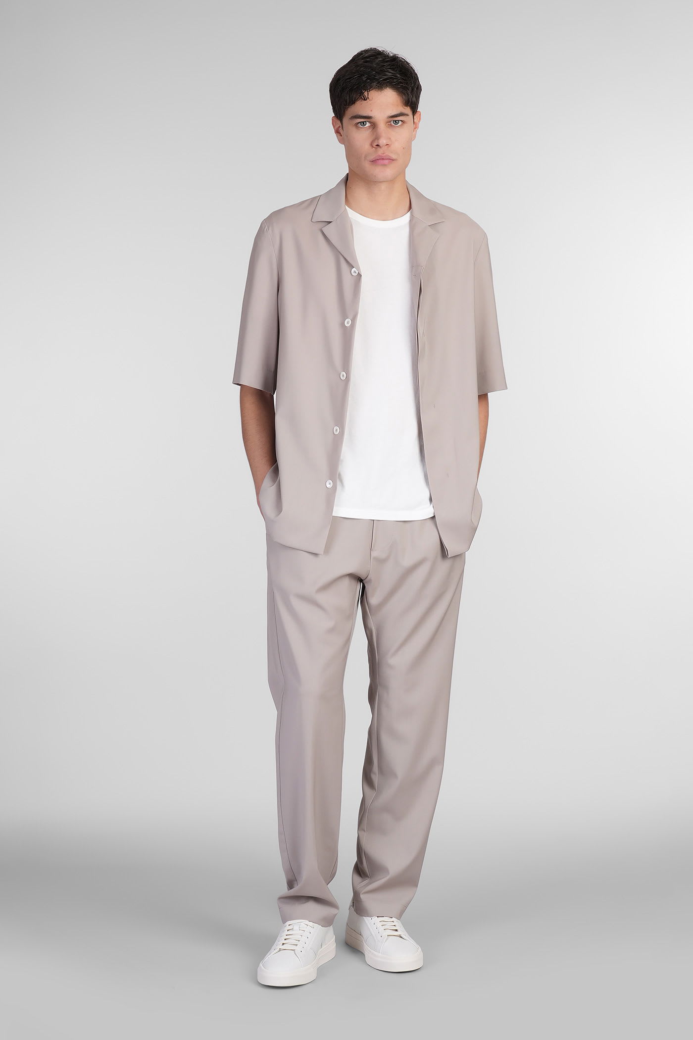 BARENA VENEZIA ATILA SHIRT IN BEIGE WOOL